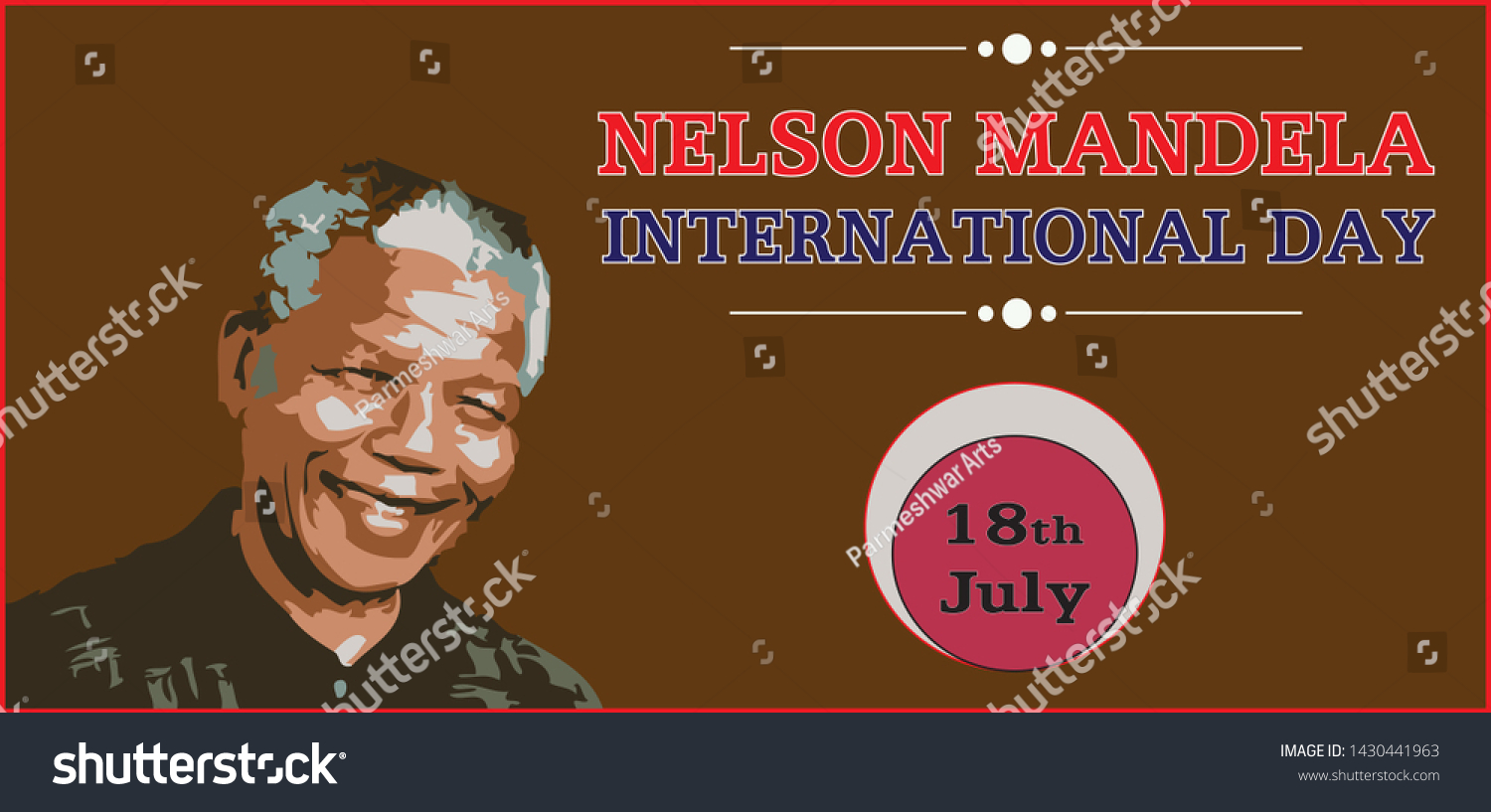 Nelson Mandela International Day 18th July - Royalty Free Stock Vector ...