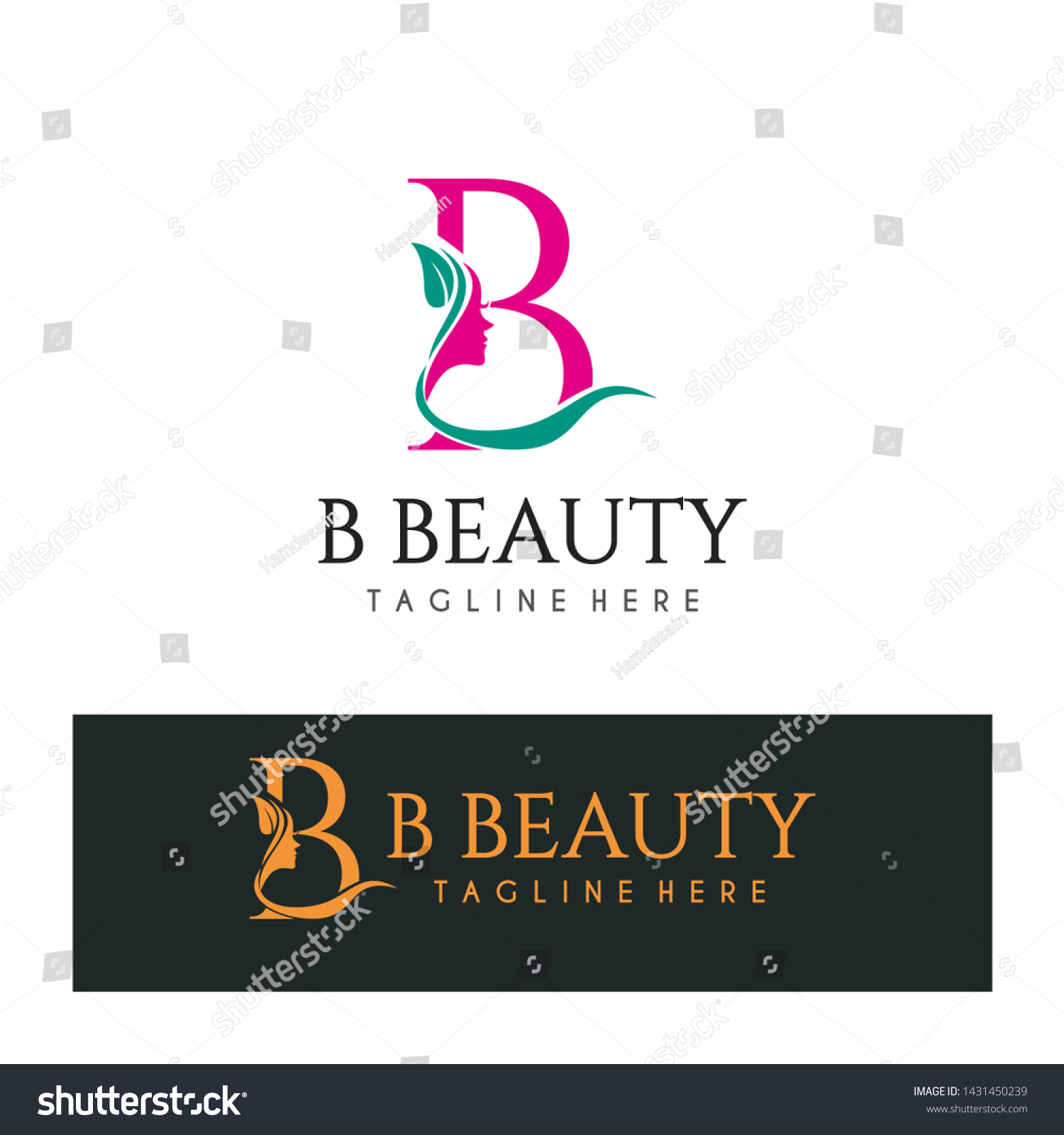 Letter B Beauty Logo Spa Nature Salon - Royalty Free Stock Vector ...