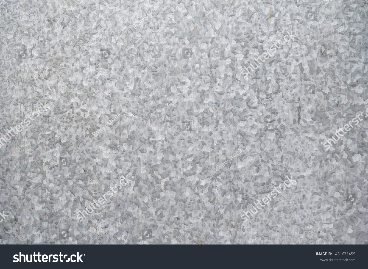 Galvanized steel plate for background,texture of galvanized iron roof plate backdrop pattern. #1431675455