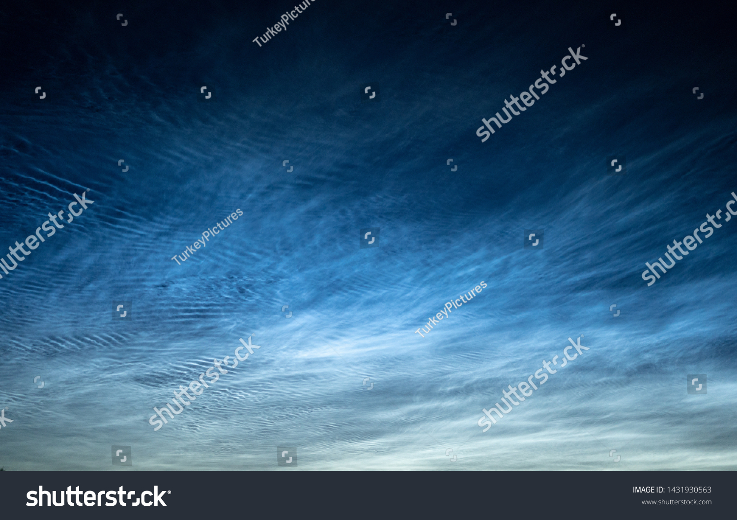 amazing blue wave sky above the Netherlands #1431930563