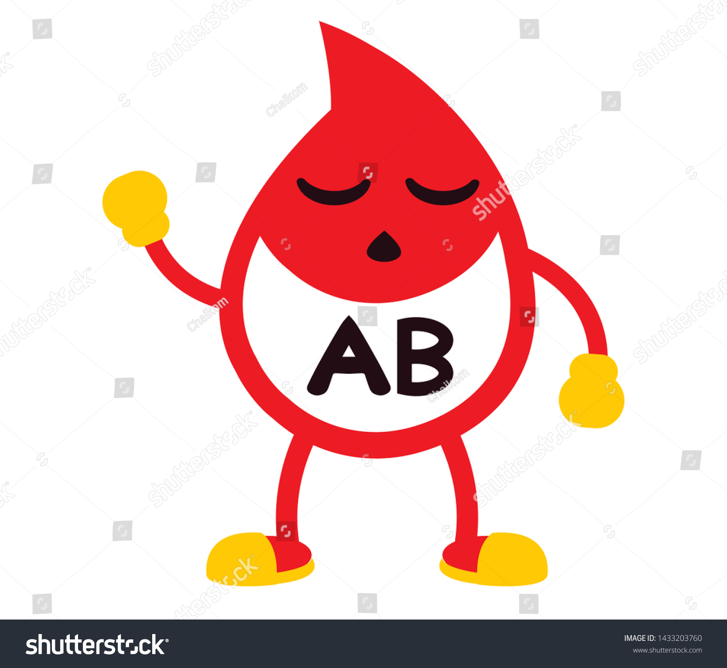 Blood drops with different blood types vector - Royalty Free Stock ...