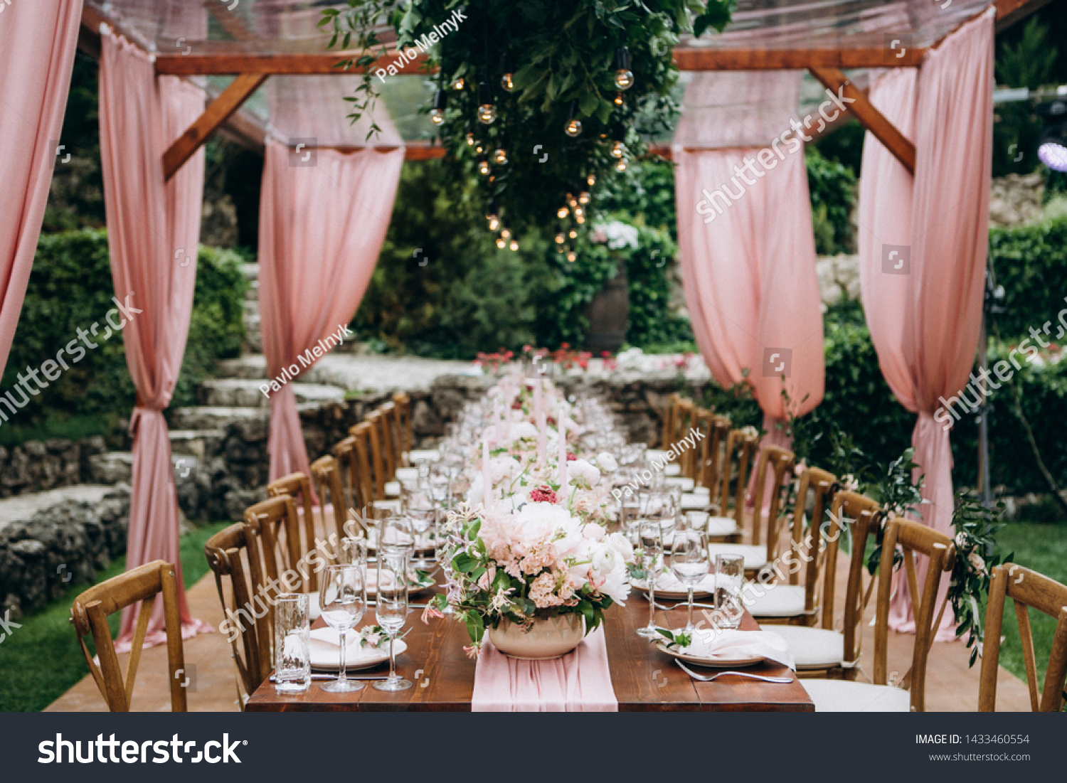 Wedding table decoration and floral design #1433460554