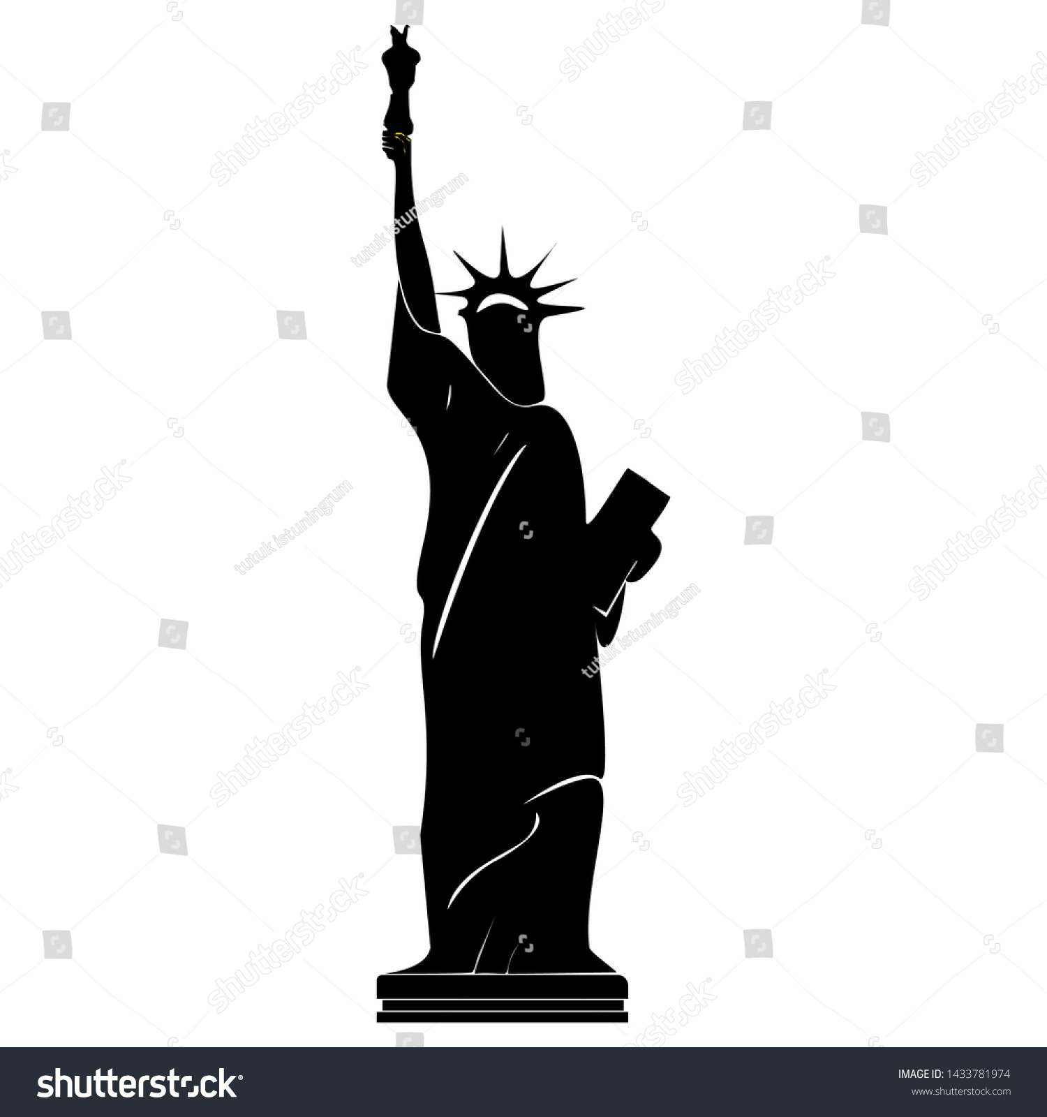 Vector image of Statue of Liberty #1433781974