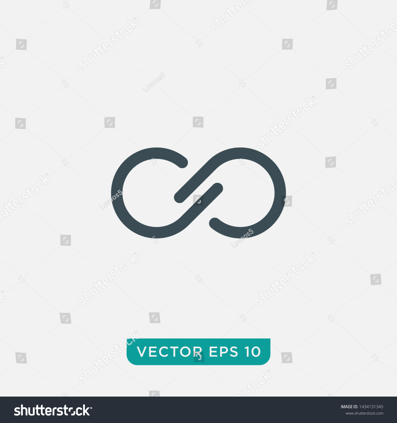 Infinity Loop Icon Design, Vector EPS10 #1434131345