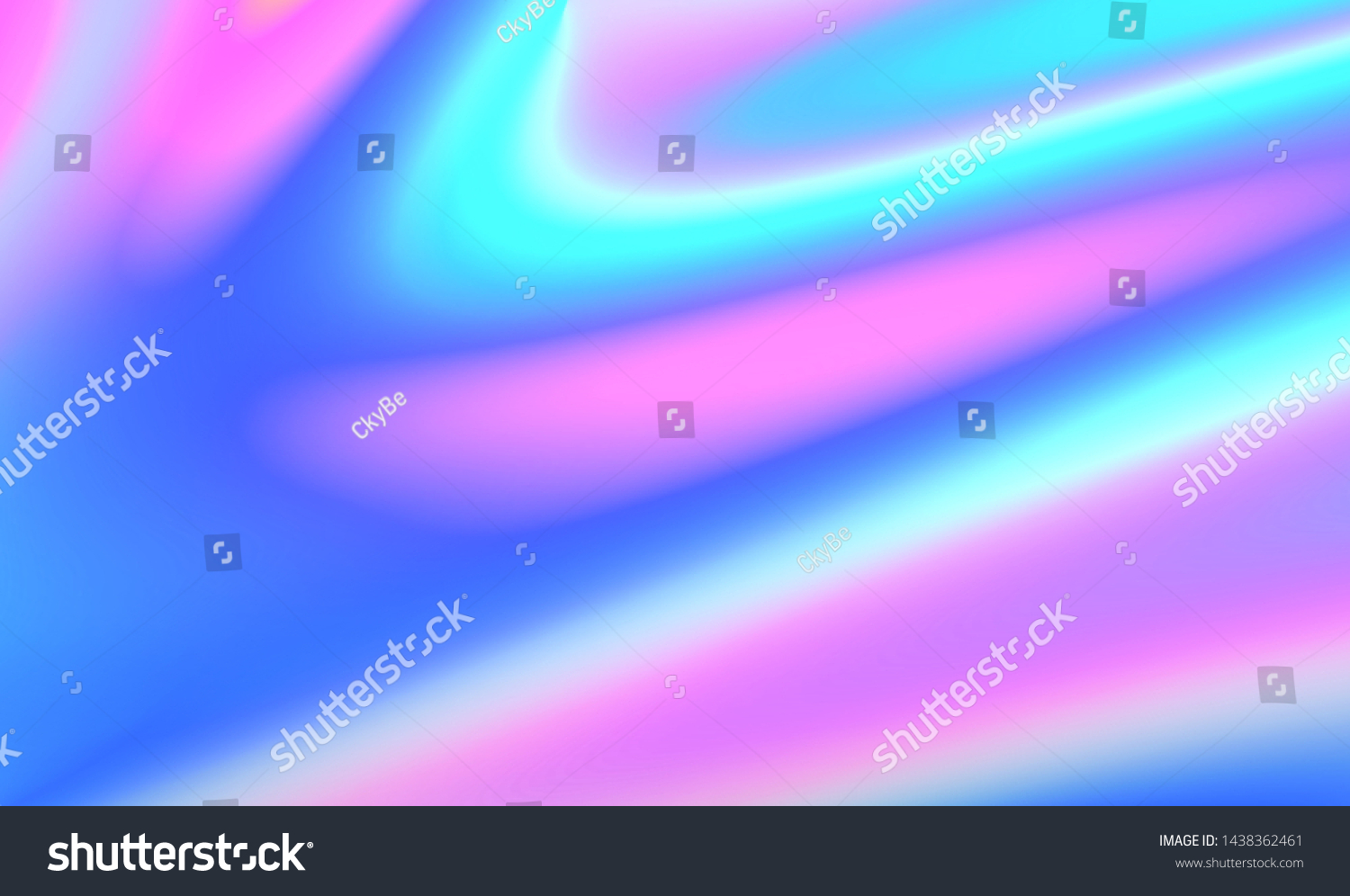 Liquid Chromatic Holographic Texture, Wrinkled Foil Background. Gas Fuel Rainbow. #1438362461