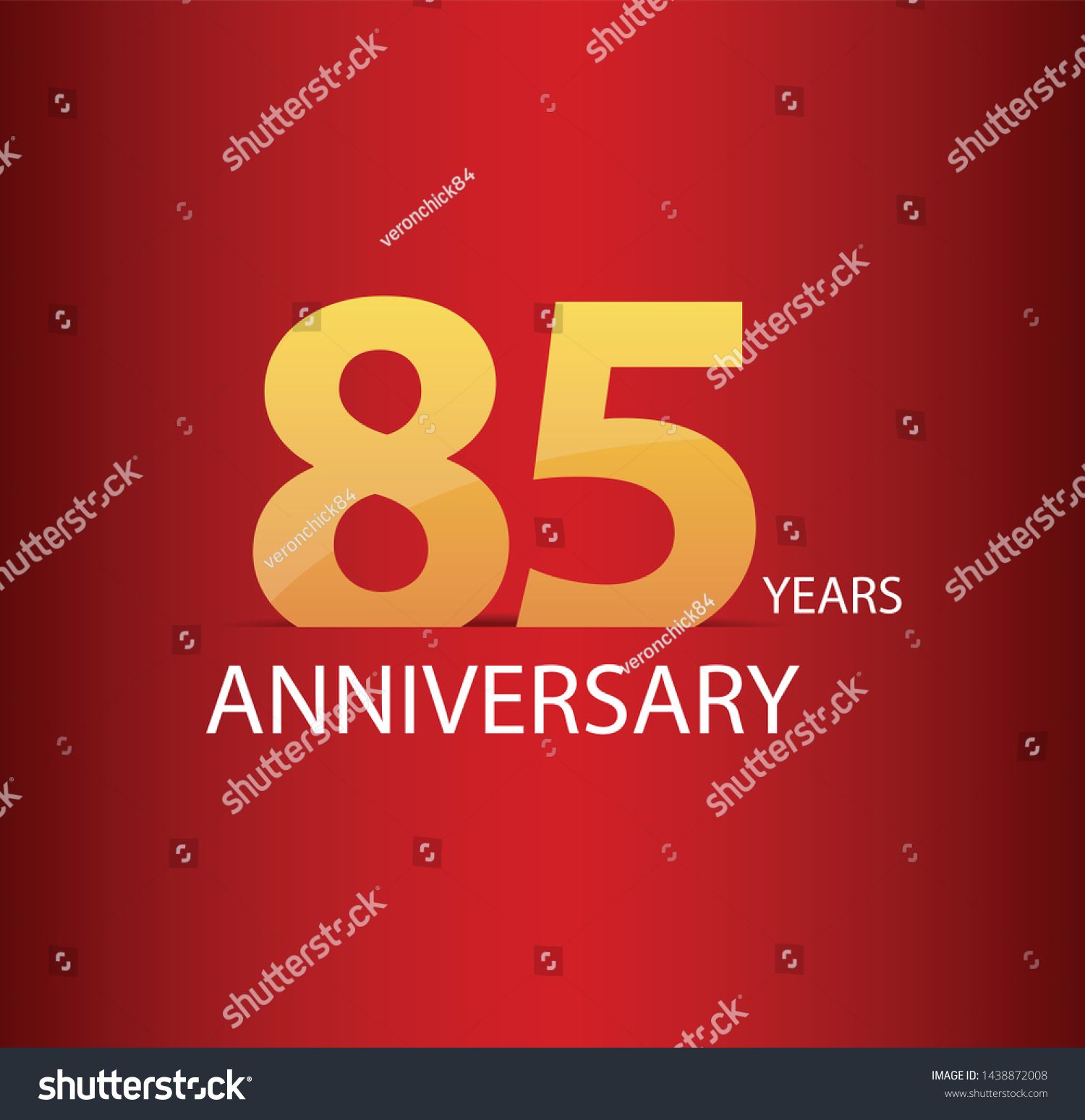 85 Years Anniversary Vector, Style For - Royalty Free Stock Vector ...