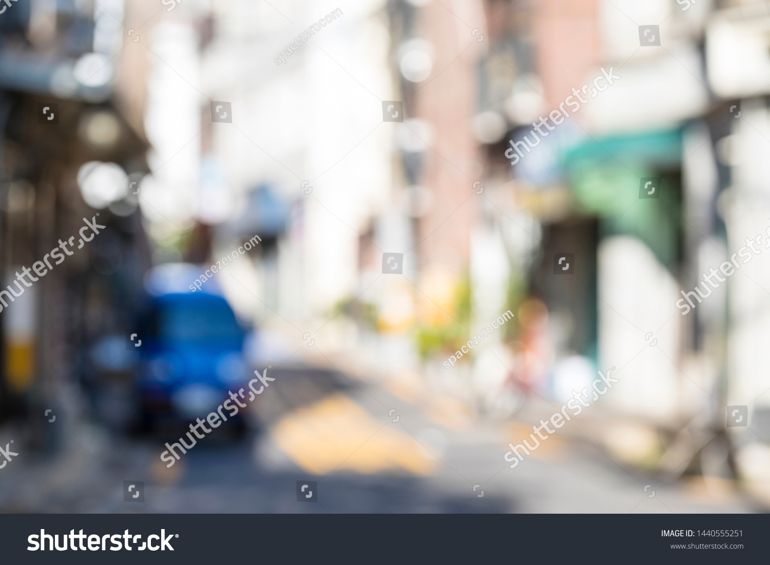 blurred background street in the city #1440555251