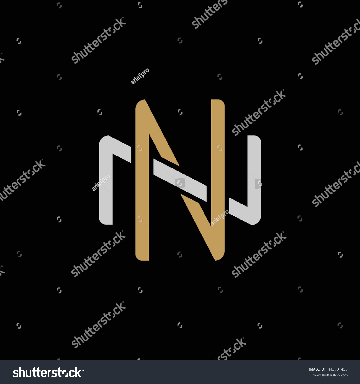 Initial letter N and N, NN, overlapping - Royalty Free Stock Vector ...