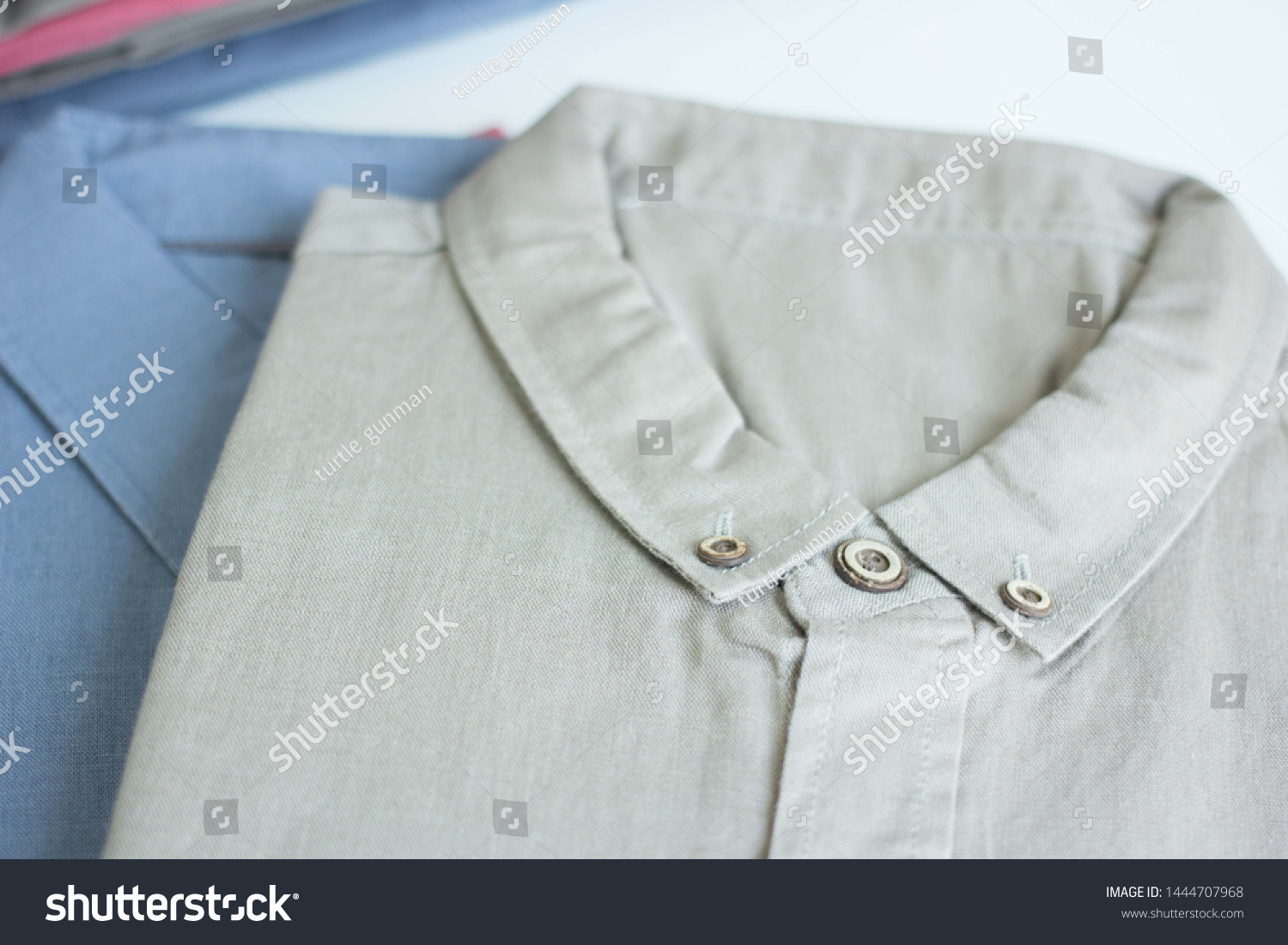 Women and men casual style shirt colour mix in white background #1444707968