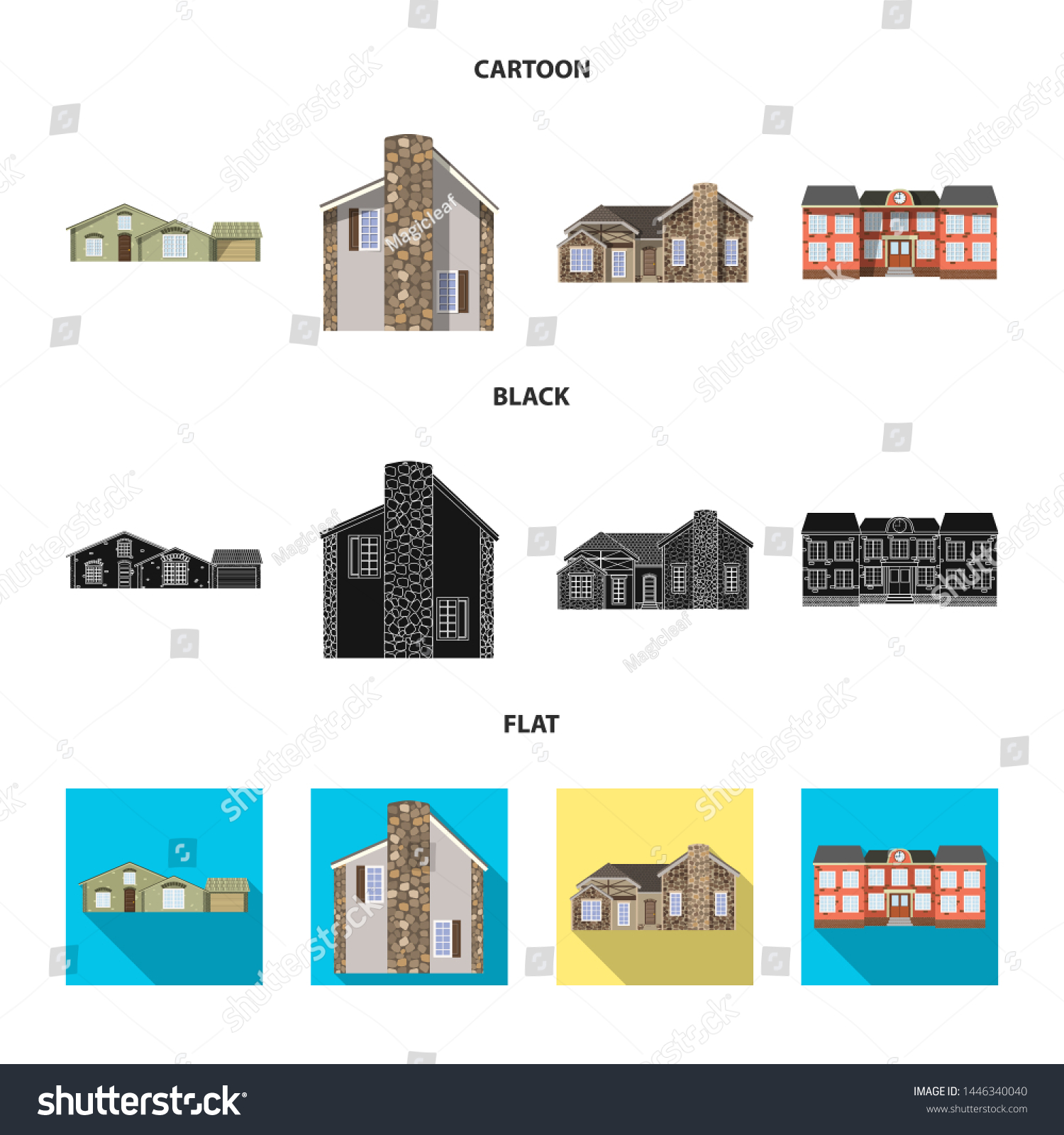 Bitmap Design Of Building And Front Icon. - Royalty Free Stock Photo 