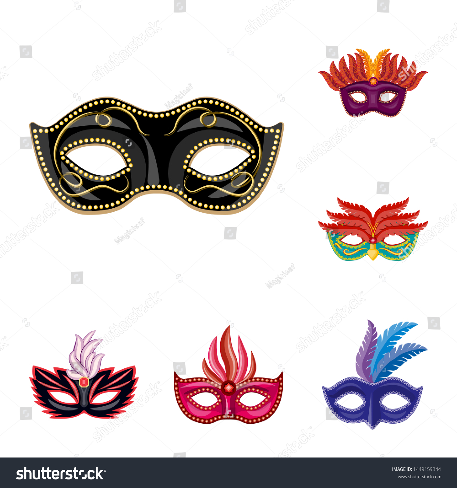 Bitmap Design Of Carnival And Theatrical Symbol Royalty Free Stock