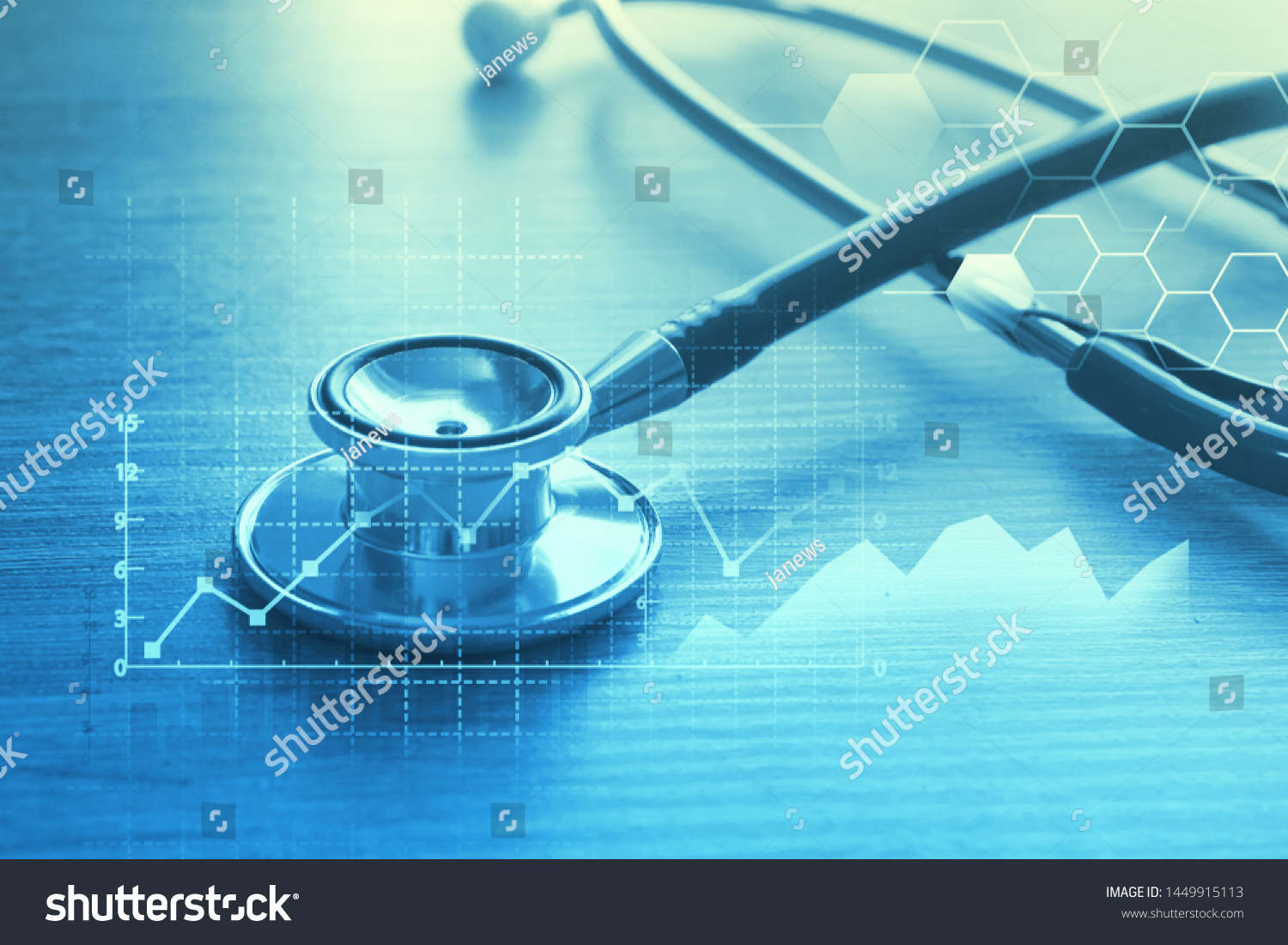 Medical examination and healthcare business concept, Big Data for health analytics,  health insurance marketing strategy #1449915113