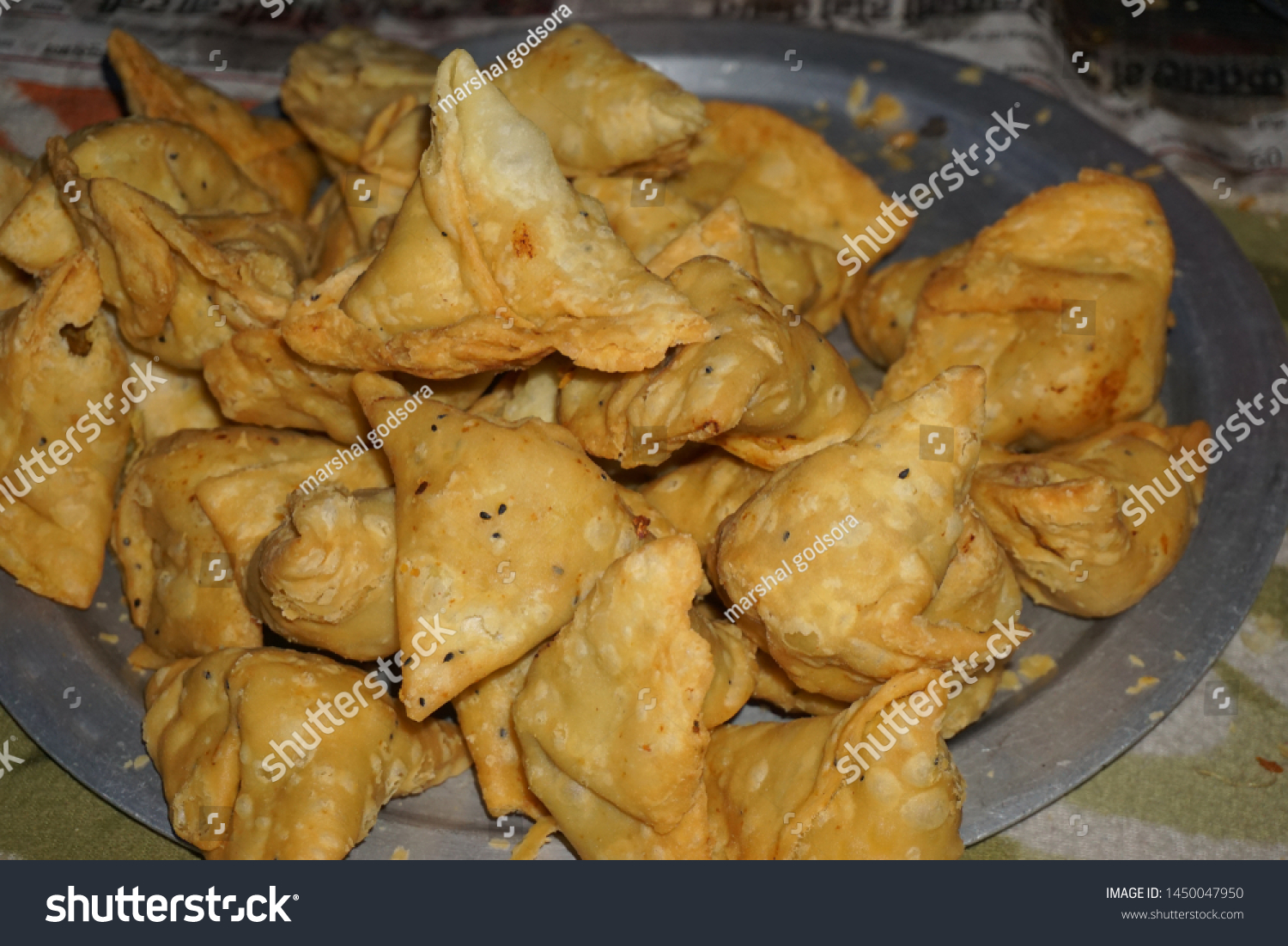 indias food and breakfast samosa #1450047950