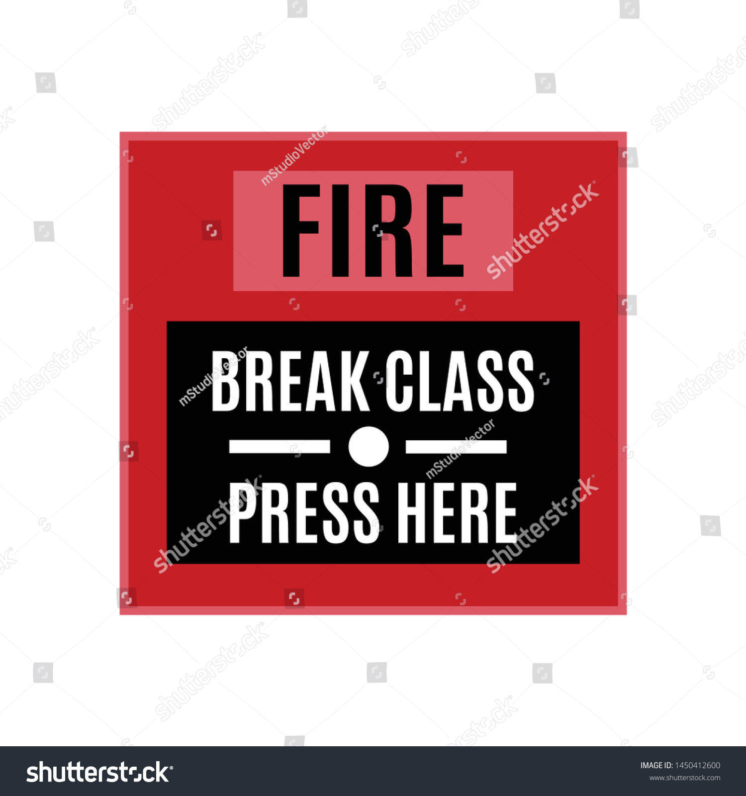 Fire alarm system. Pull danger fire safety box. - Royalty Free Stock ...