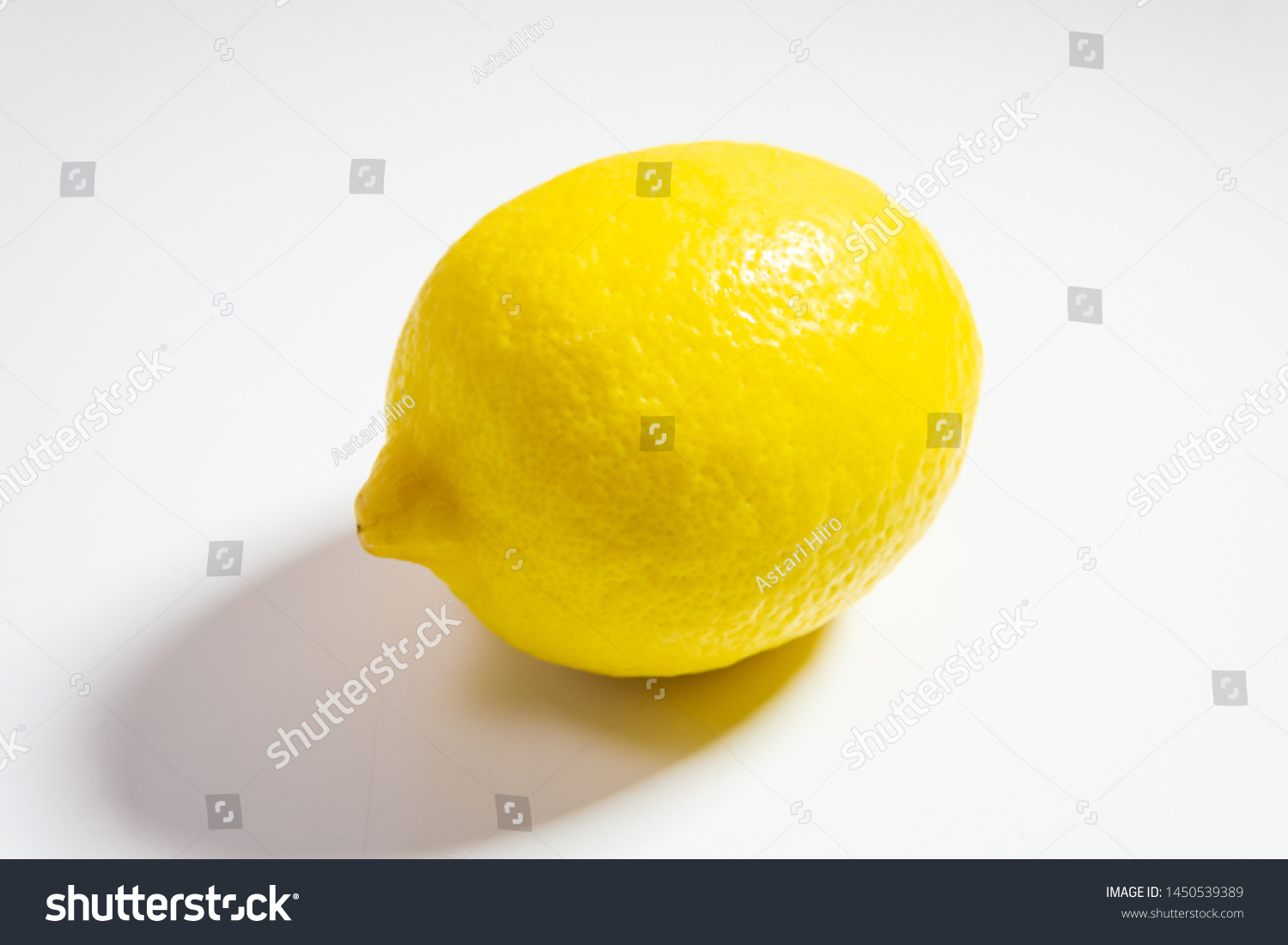 a lemon with a white background #1450539389