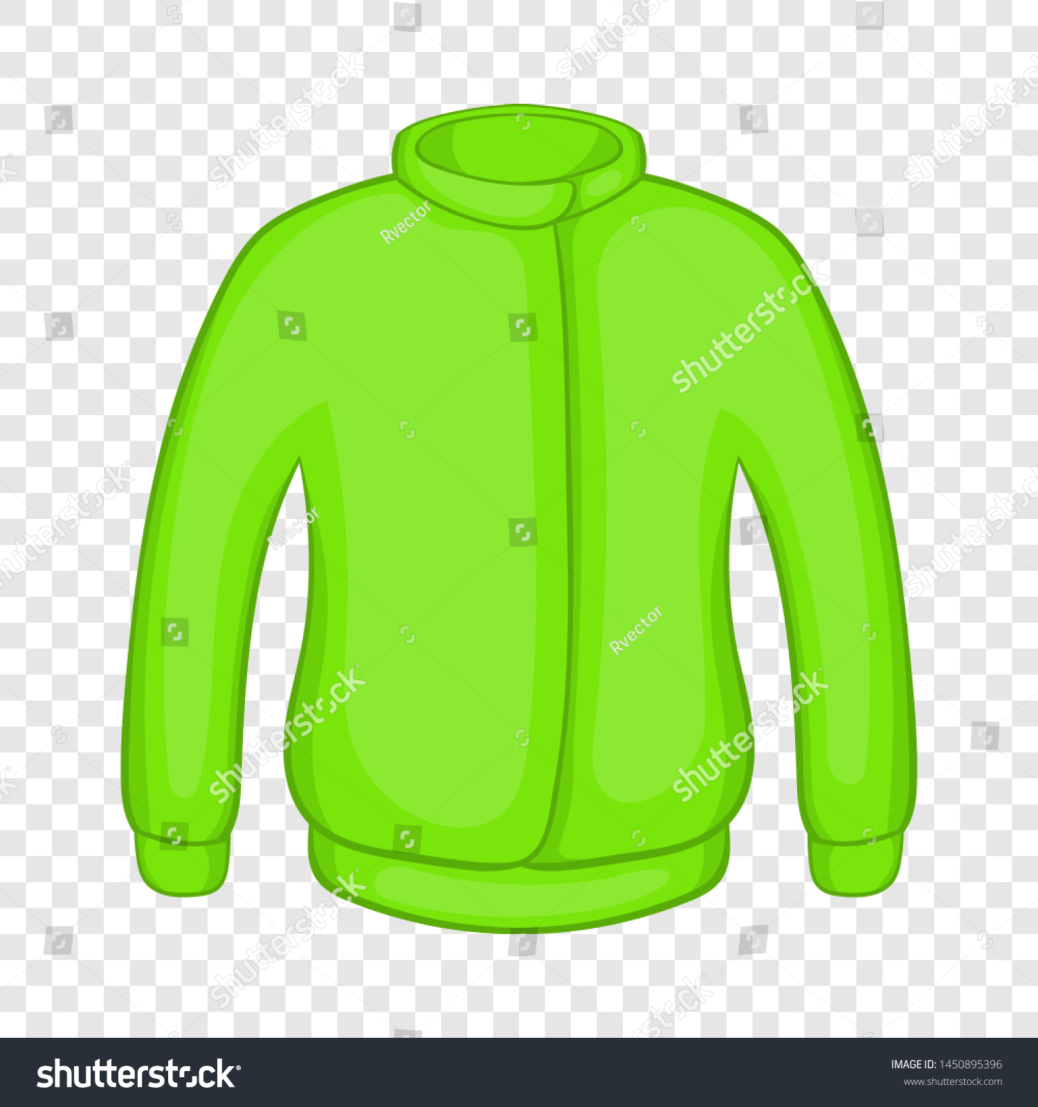Green paintball jacket icon in cartoon style on a background for any web design #1450895396
