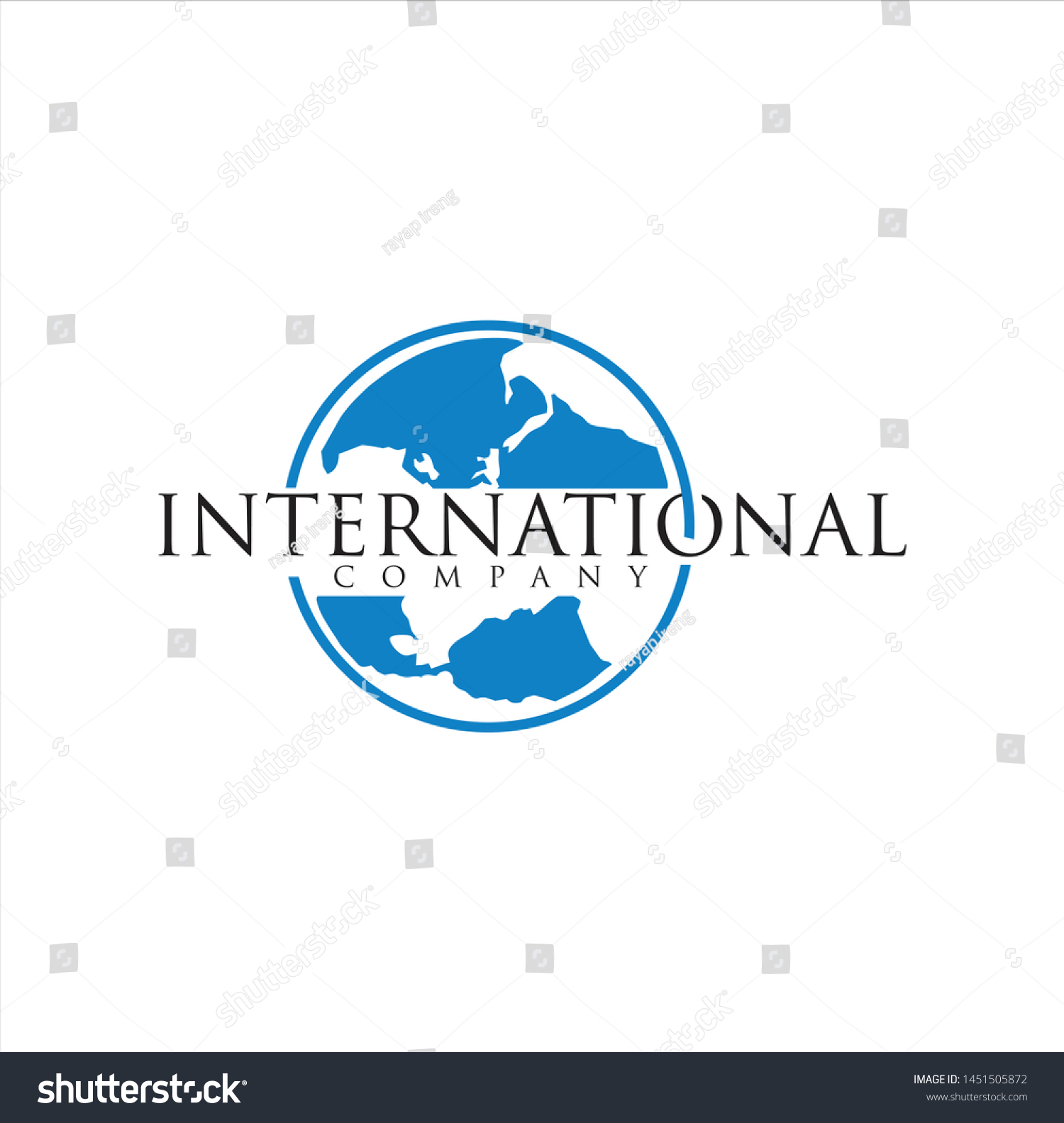 globe internasional business logo template - Royalty Free Stock Vector ...