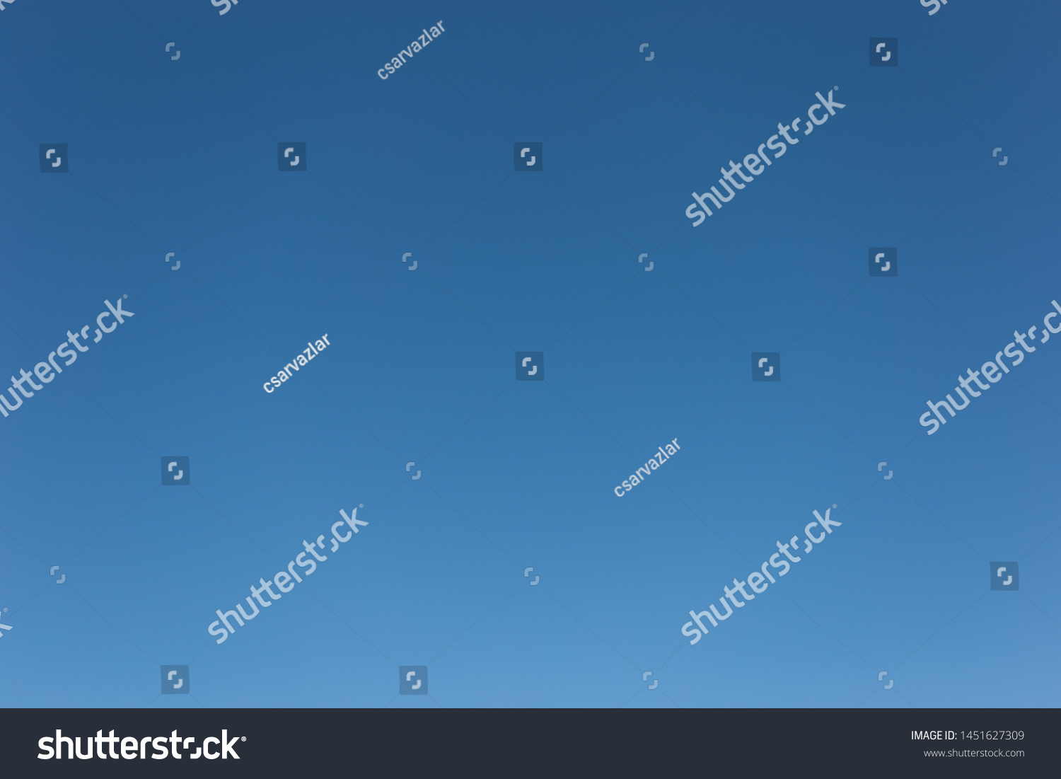 Blue clear sky with no clouds #1451627309