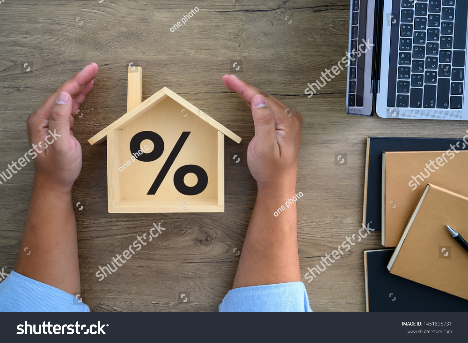 Mortgage rates business concept of investment housing  real estate interest rates 3d home appraisal  #1451895731