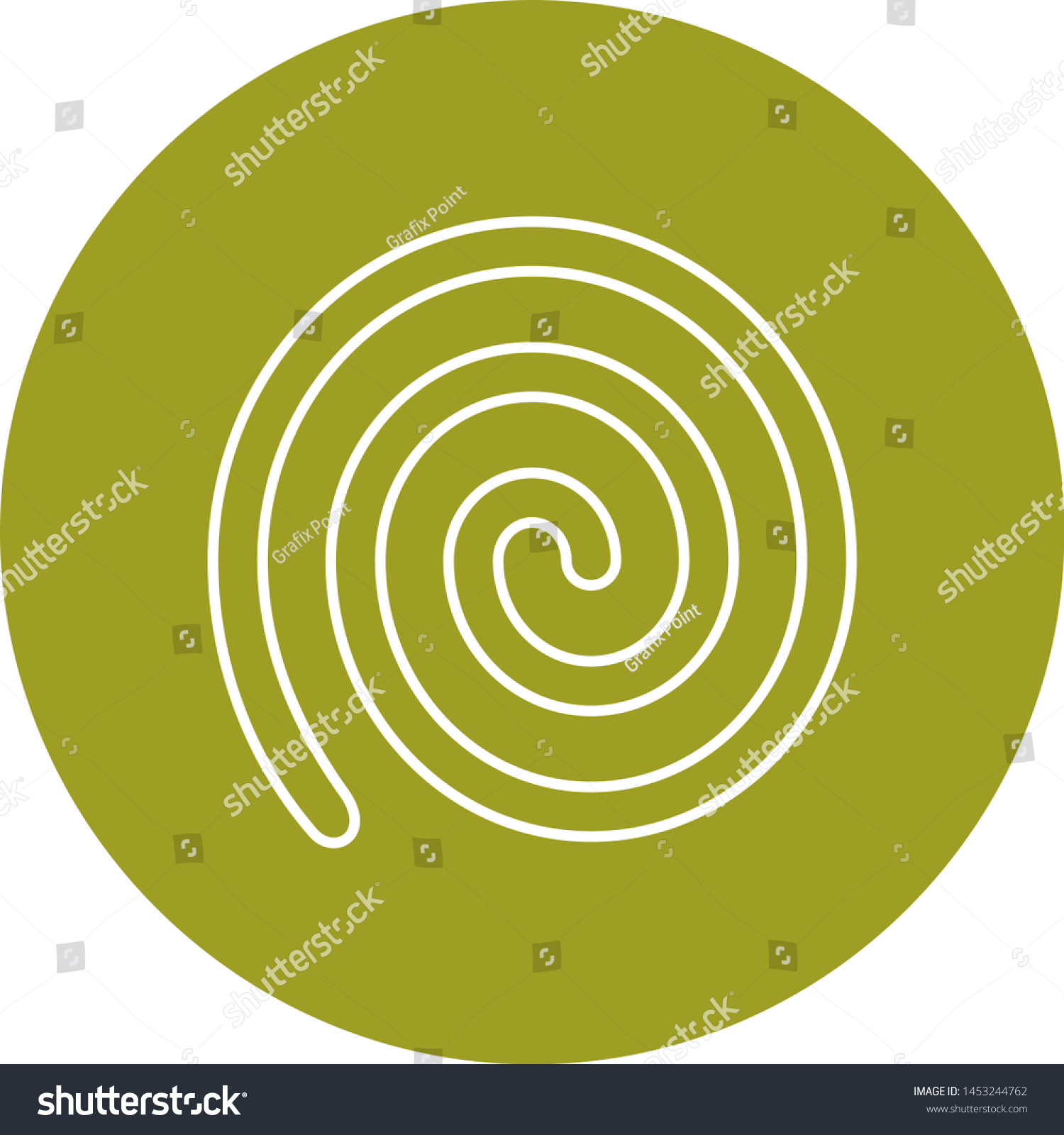 Rolled Bun icon for your project - Royalty Free Stock Vector 1453244762 ...