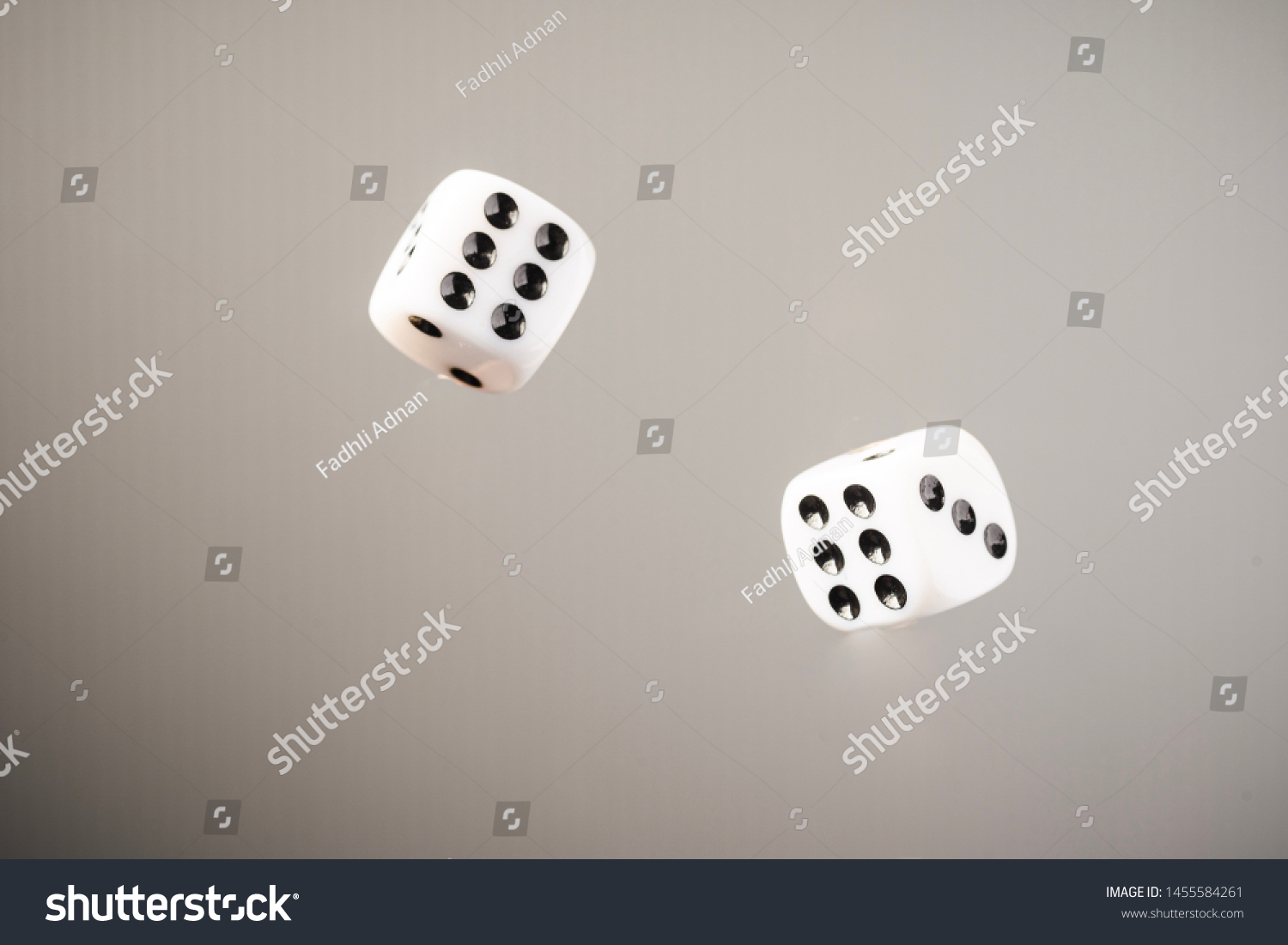 A pair of dices floating #1455584261