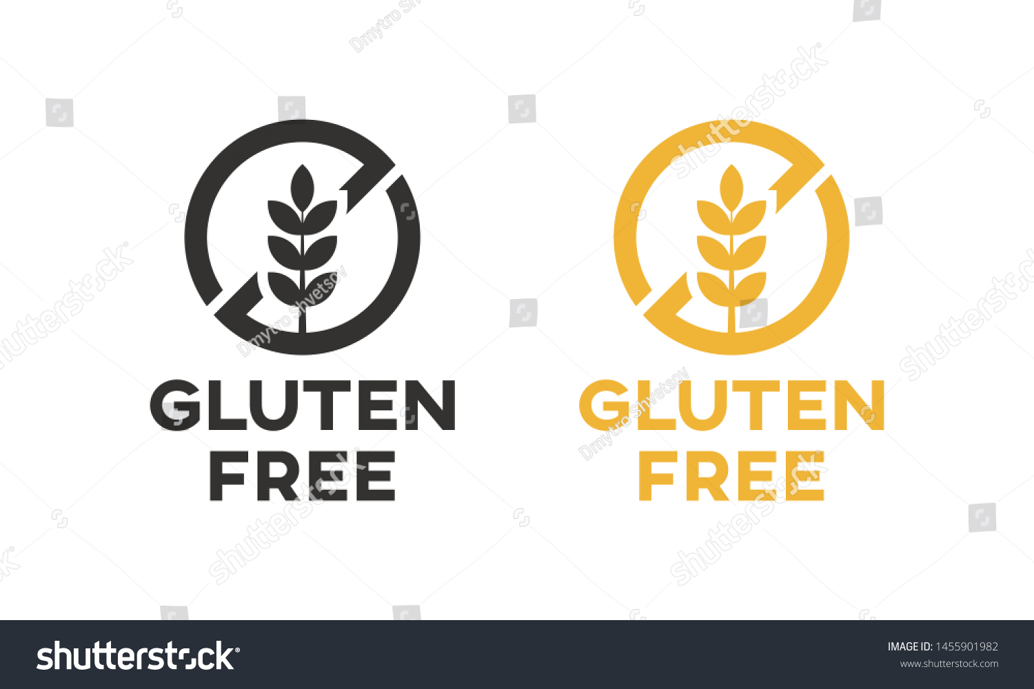Isolated gluten free icon vector design. #1455901982