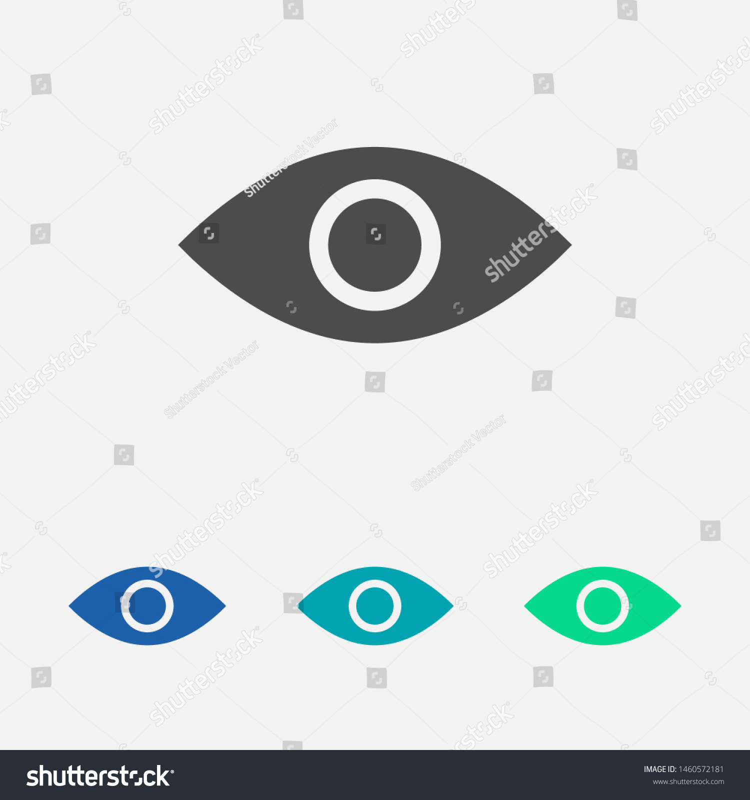 Eye vector icon. Open eye icon, The eye of the - Royalty Free Stock ...