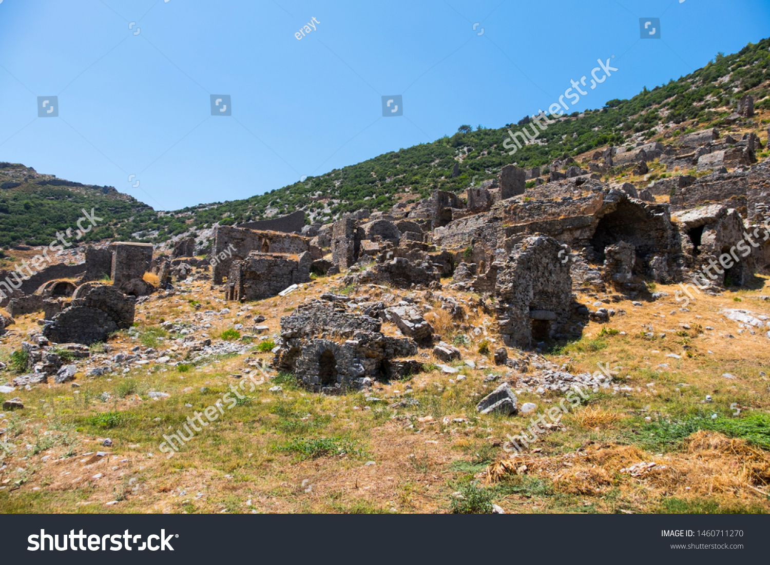 The ancient city of Anemurium is located in Ören, anamur district of Mersin. The ancient city, also known as Old Anamur, is an exquisite place with many historical civilizations and magnificent sea, w #1460711270