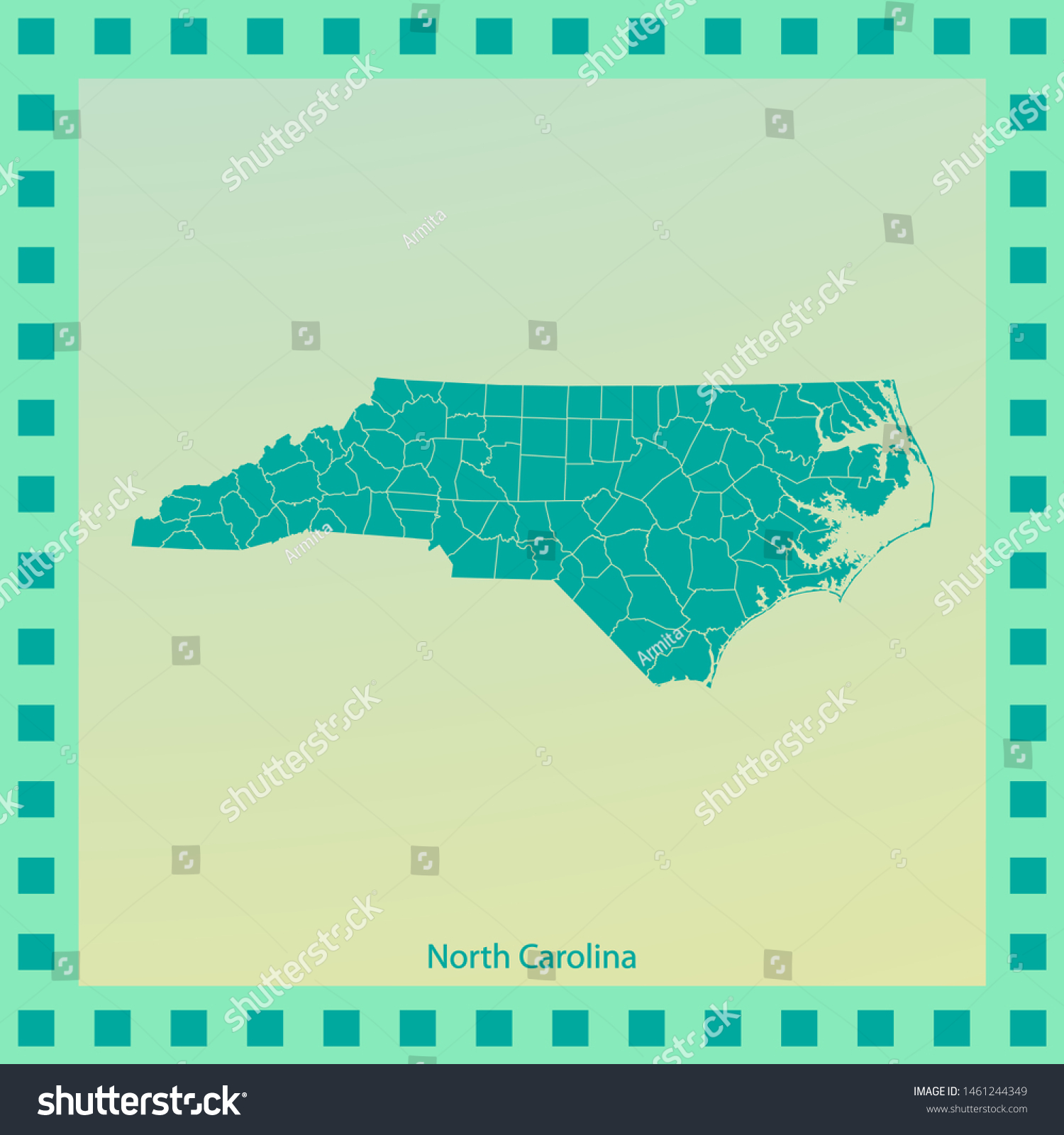 map of North Carolina . vector illustration - Royalty Free Stock Vector ...