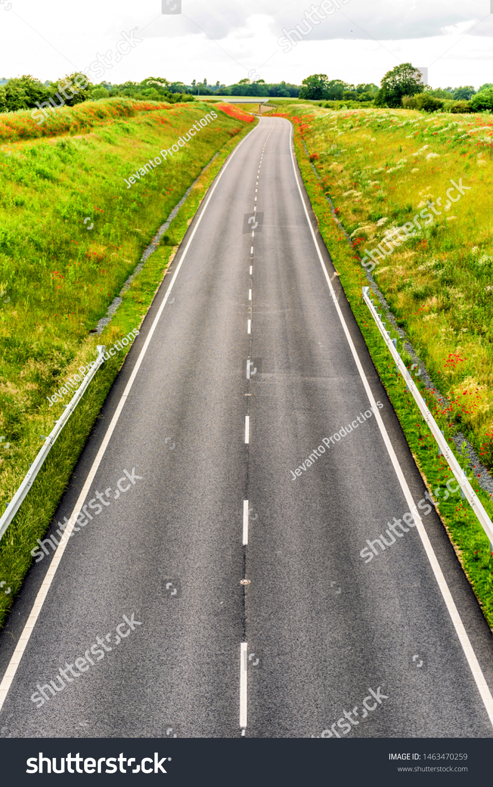 uk motorway road overhead view at daylight #1463470259