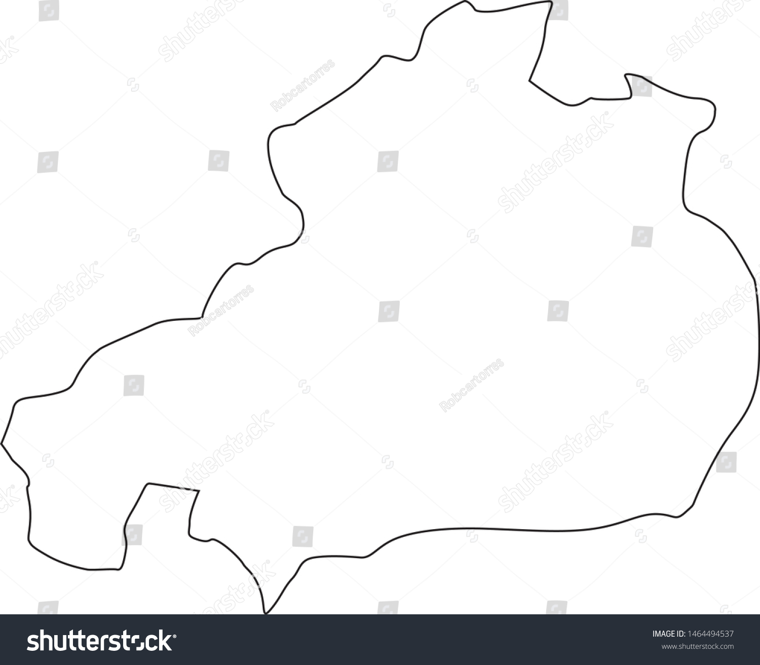 Castelo Branco District Map In Portugal - Royalty Free Stock Vector 