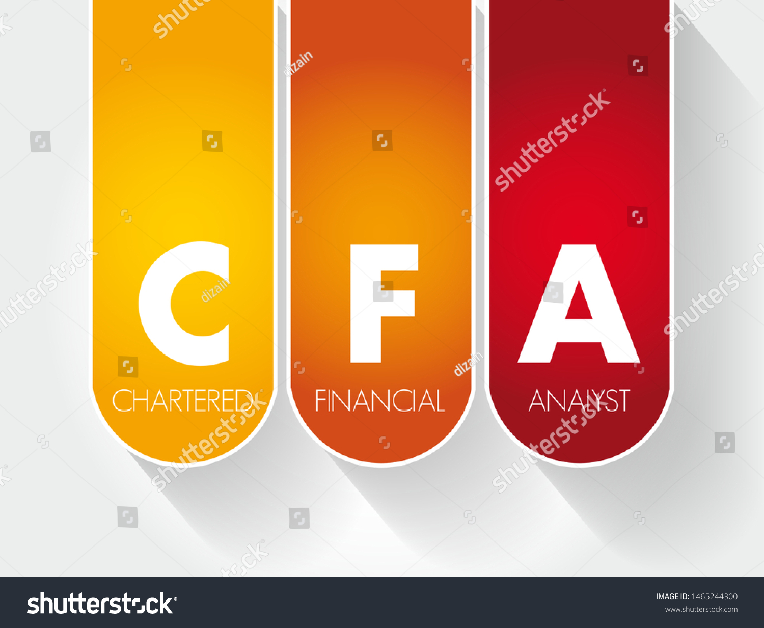 CFA Chartered Financial Analyst - Program Is A - Royalty Free Stock ...