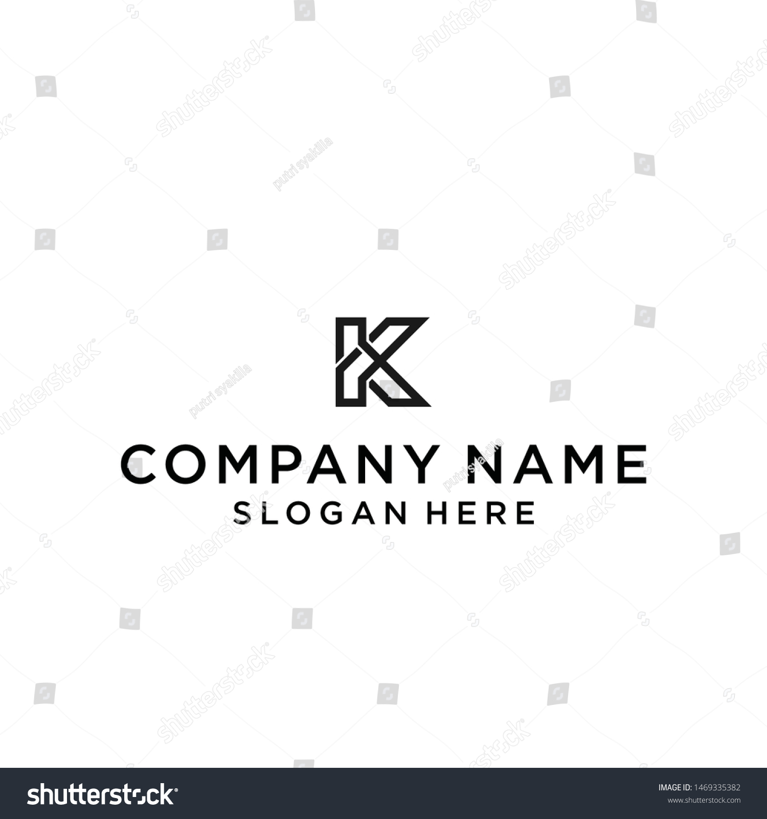 k line logo / k logo - Royalty Free Stock Vector 1469335382 - Avopix.com