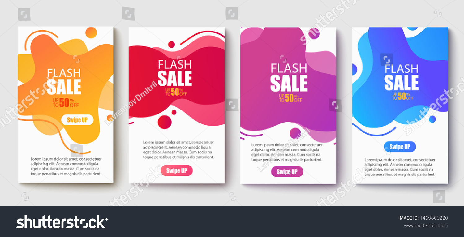 	
Dynamic modern fluid mobile for sale banners. Sale banner template design, Super sale special offer set.Vector illustration #1469806220
