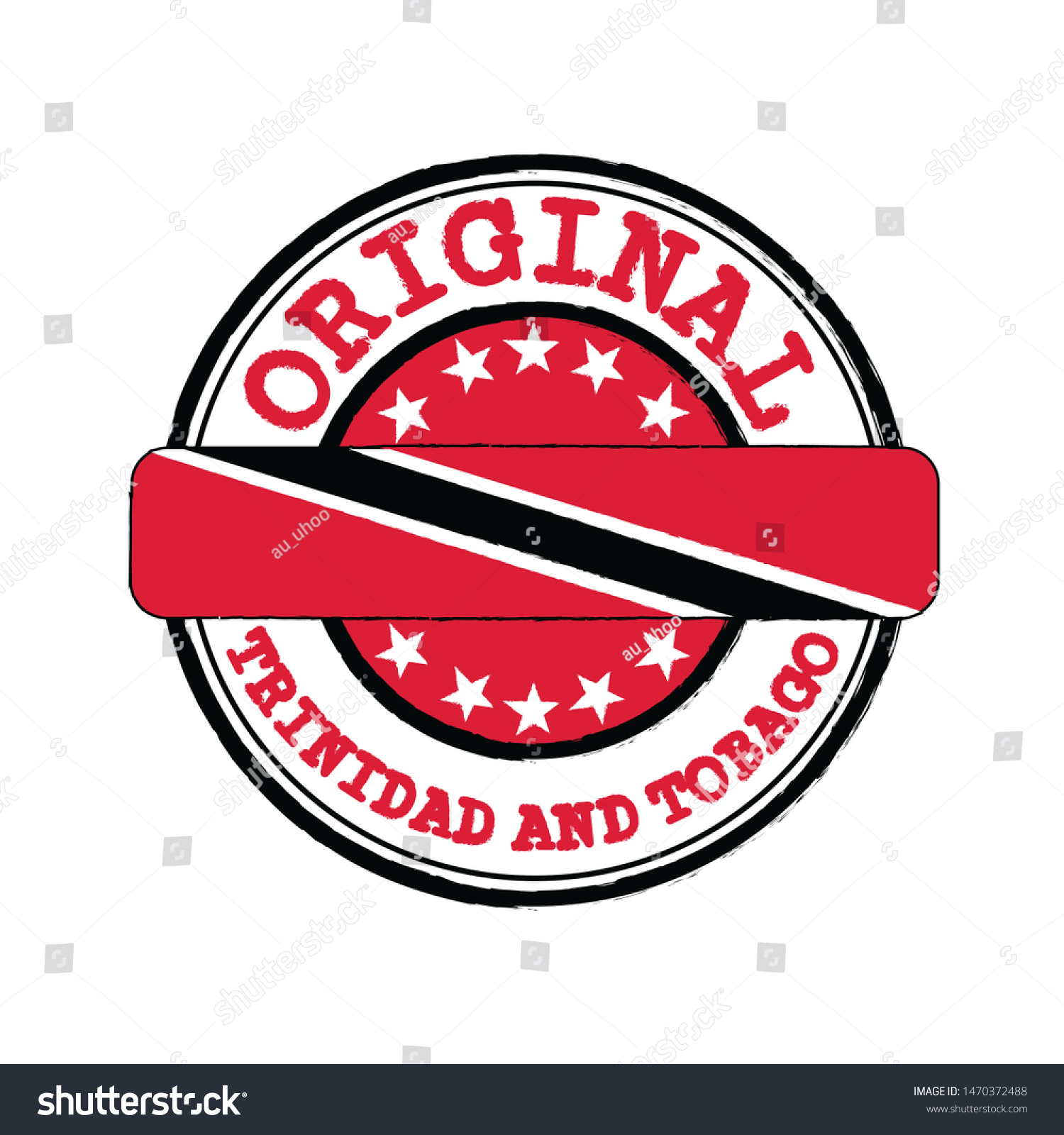 Vector Stamp of Original logo with text Trinidad Royalty Free Stock