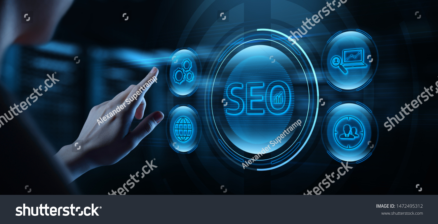 SEO Search Engine Optimization Marketing Ranking Traffic Website Internet Business Technology Concept #1472495312