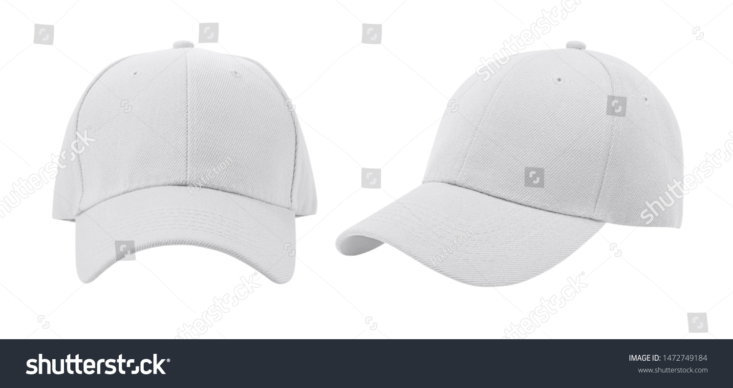 White baseball cap isolated on white background. #1472749184