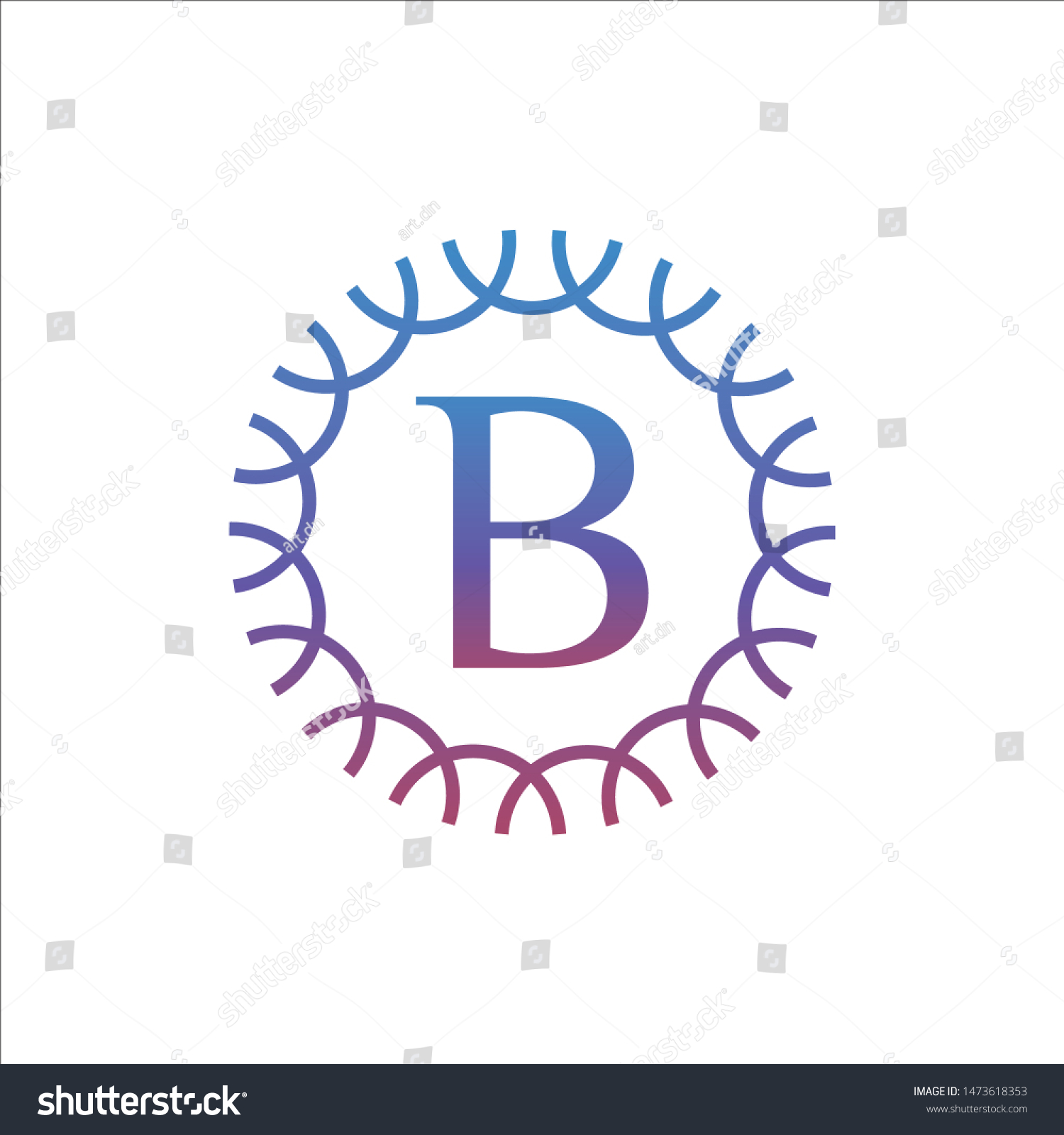 LOGO TEMPLATE LETTER B SIMPLE - Royalty Free Stock Vector 1473618353 ...