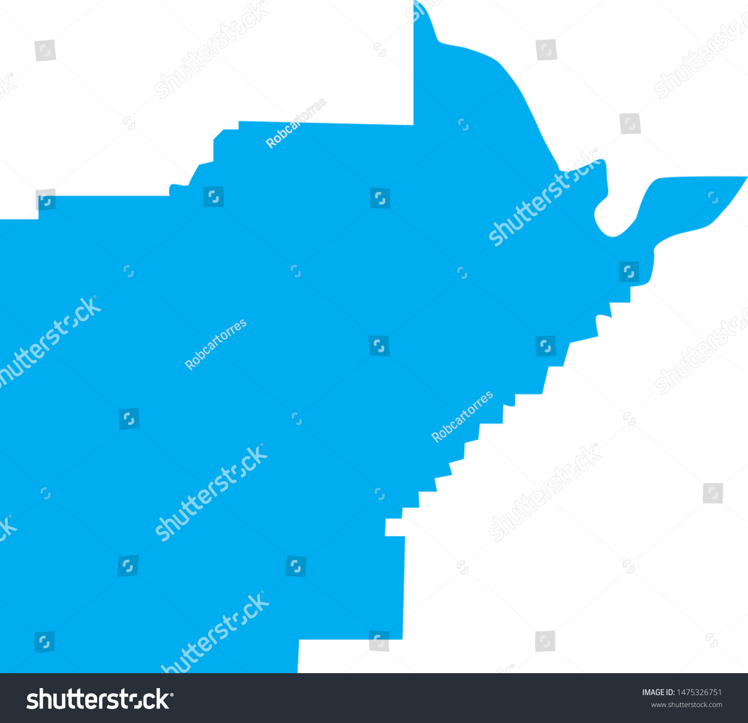 Map Of Yell In State Of Arkansas Royalty Free Stock Vector 1475326751 3874