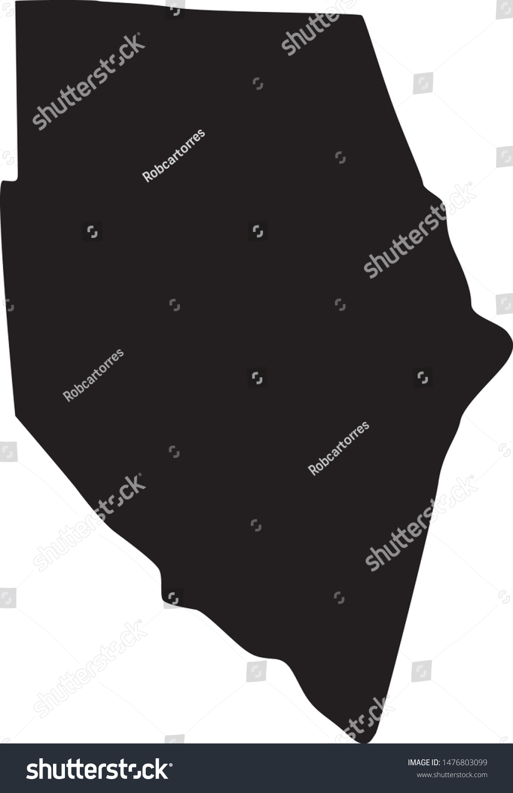 Map of Spartanburg County in the state of South - Royalty Free Stock ...