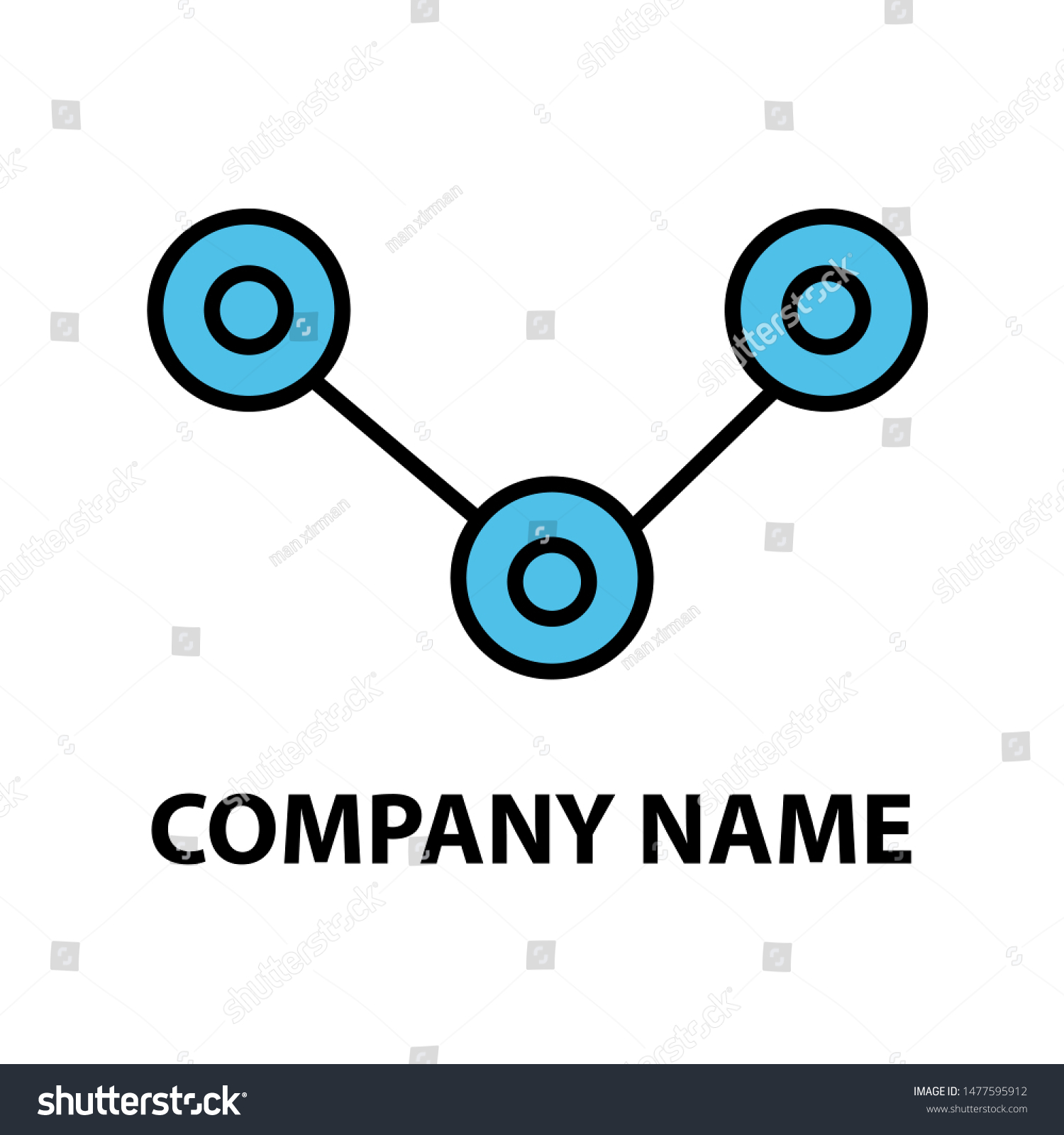 A vector drawing represents technology logo - Royalty Free Stock Vector ...