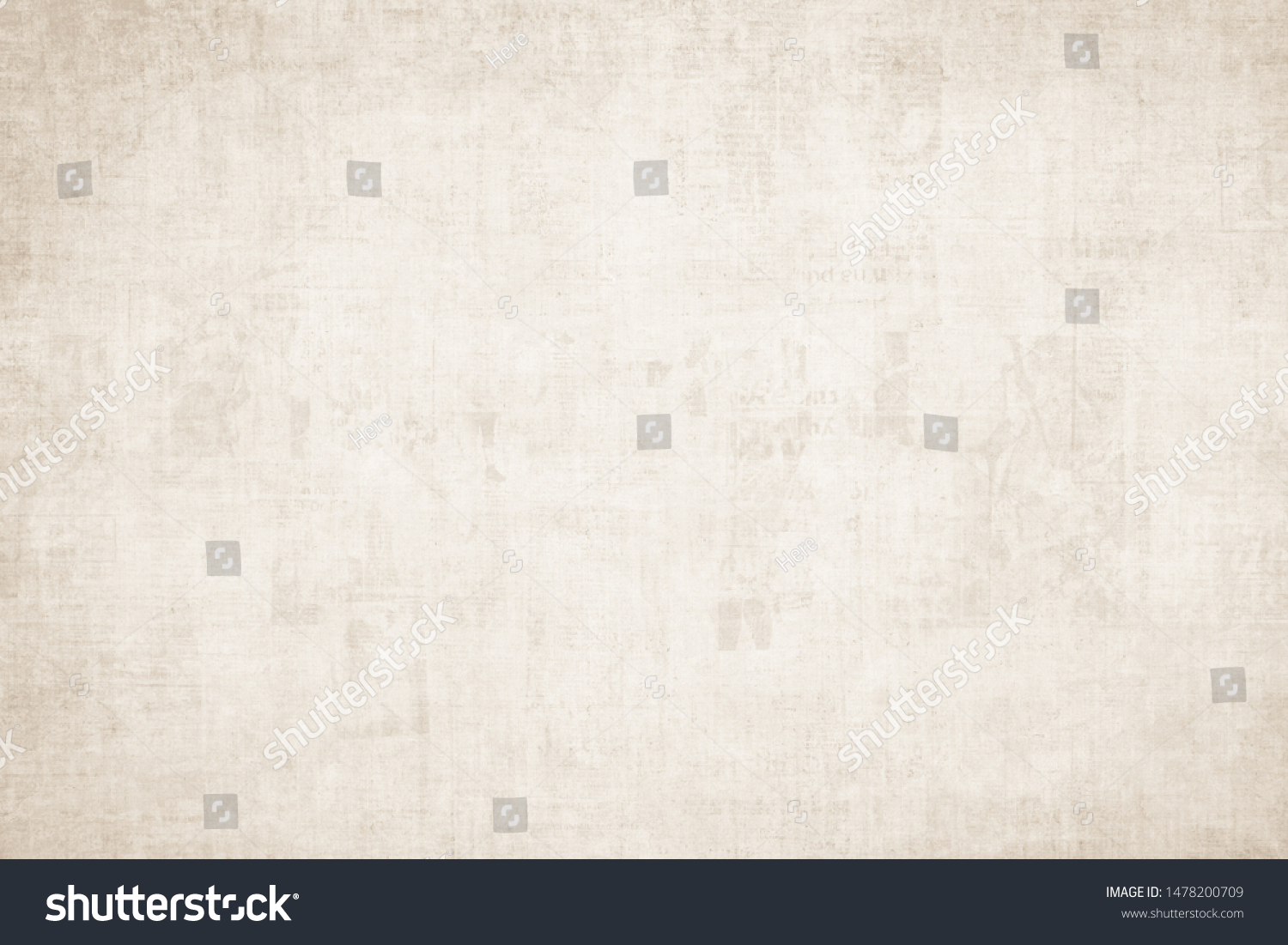 OLD NEWSPAPER BACKGROUND, GRUNGE PAPER TEXTURE, SPACE FOR TEXT #1478200709
