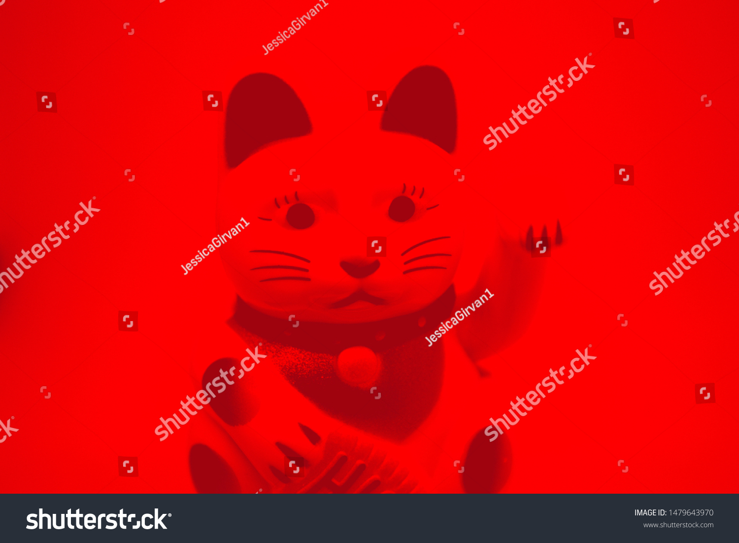 Maneki-neko beckoning cat good luck #1479643970