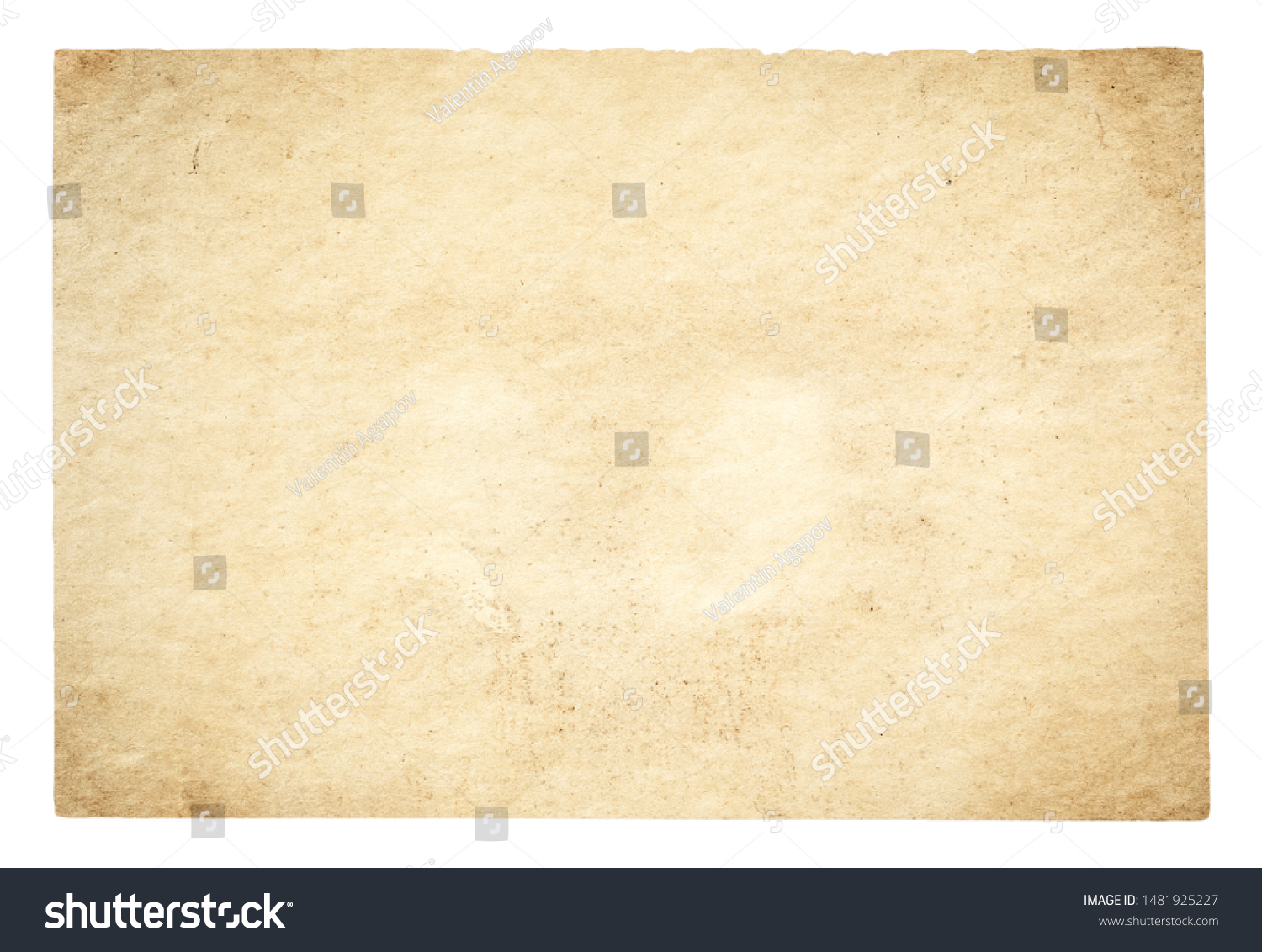 old paper isolated on white background with clipping path #1481925227
