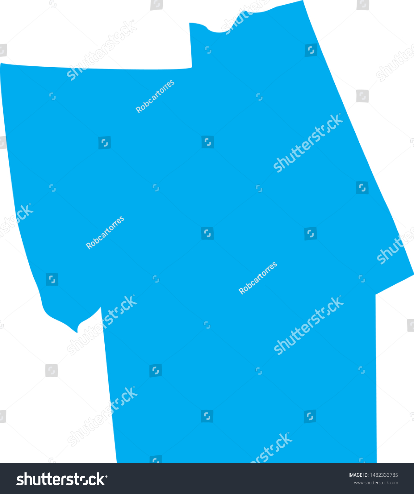 Map of Flagler County in florida state - Royalty Free Stock Vector