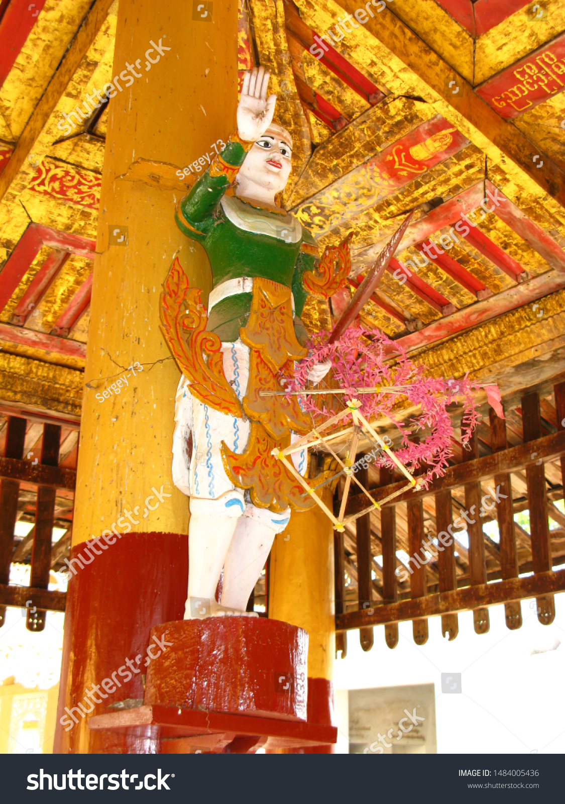 Bagan / Myanmar - 06 Jan 2010: Shwezigon Pagoda in Bagan, Myanmar #1484005436