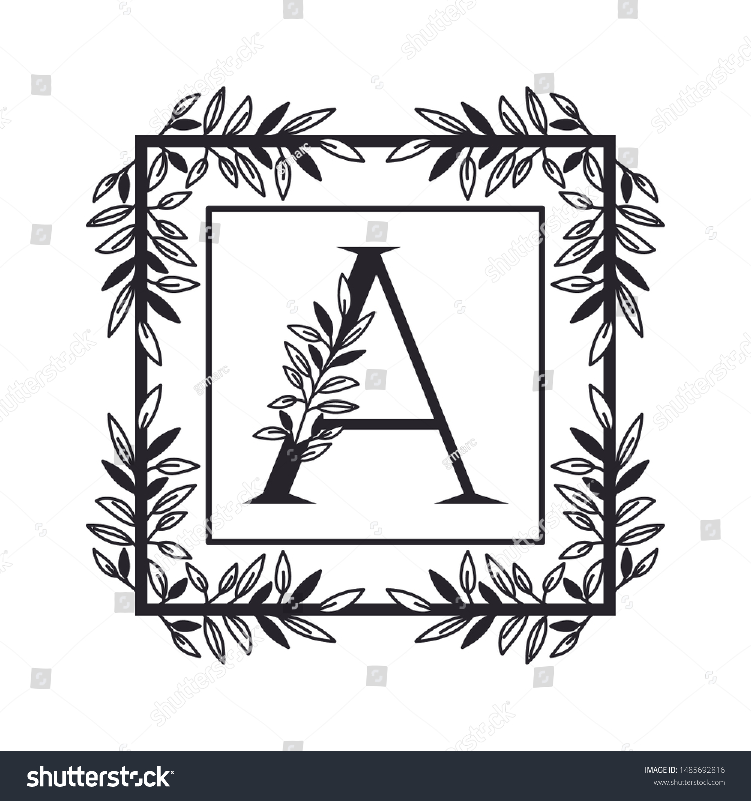 letter A of the alphabet with vintage style - Royalty Free Stock Vector ...