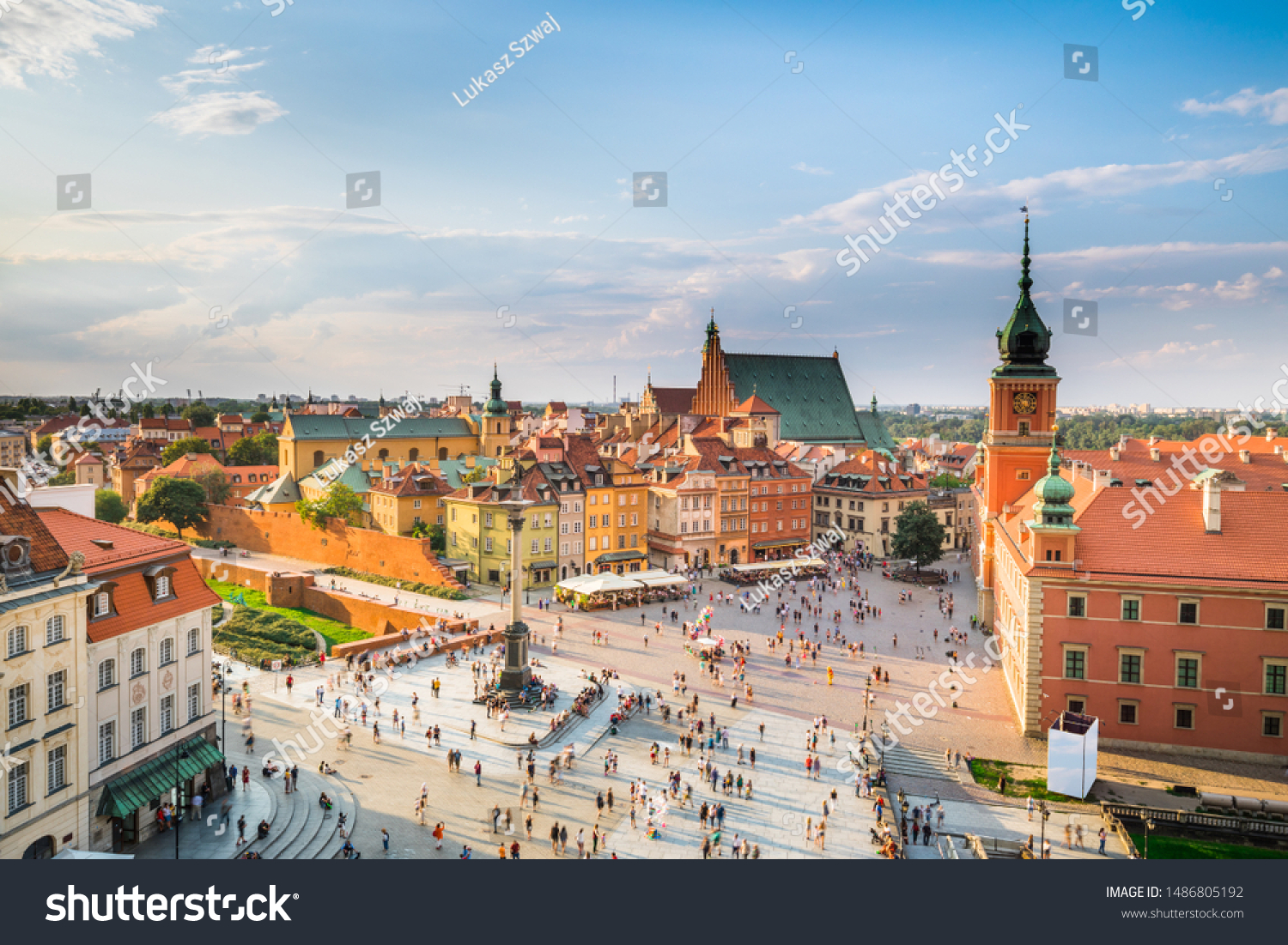View of Warsaw Old Town #1486805192