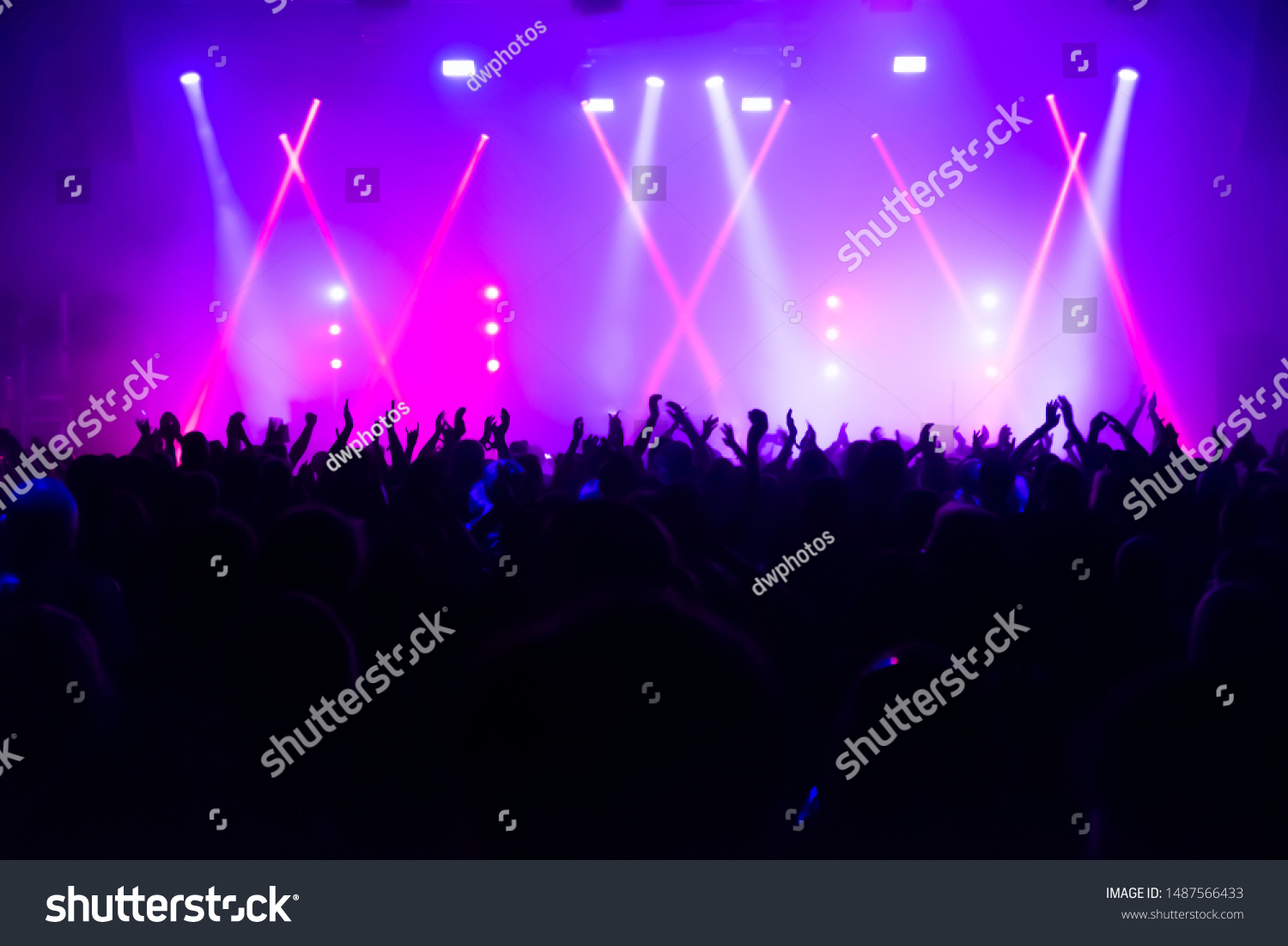 crowd of people at concert #1487566433