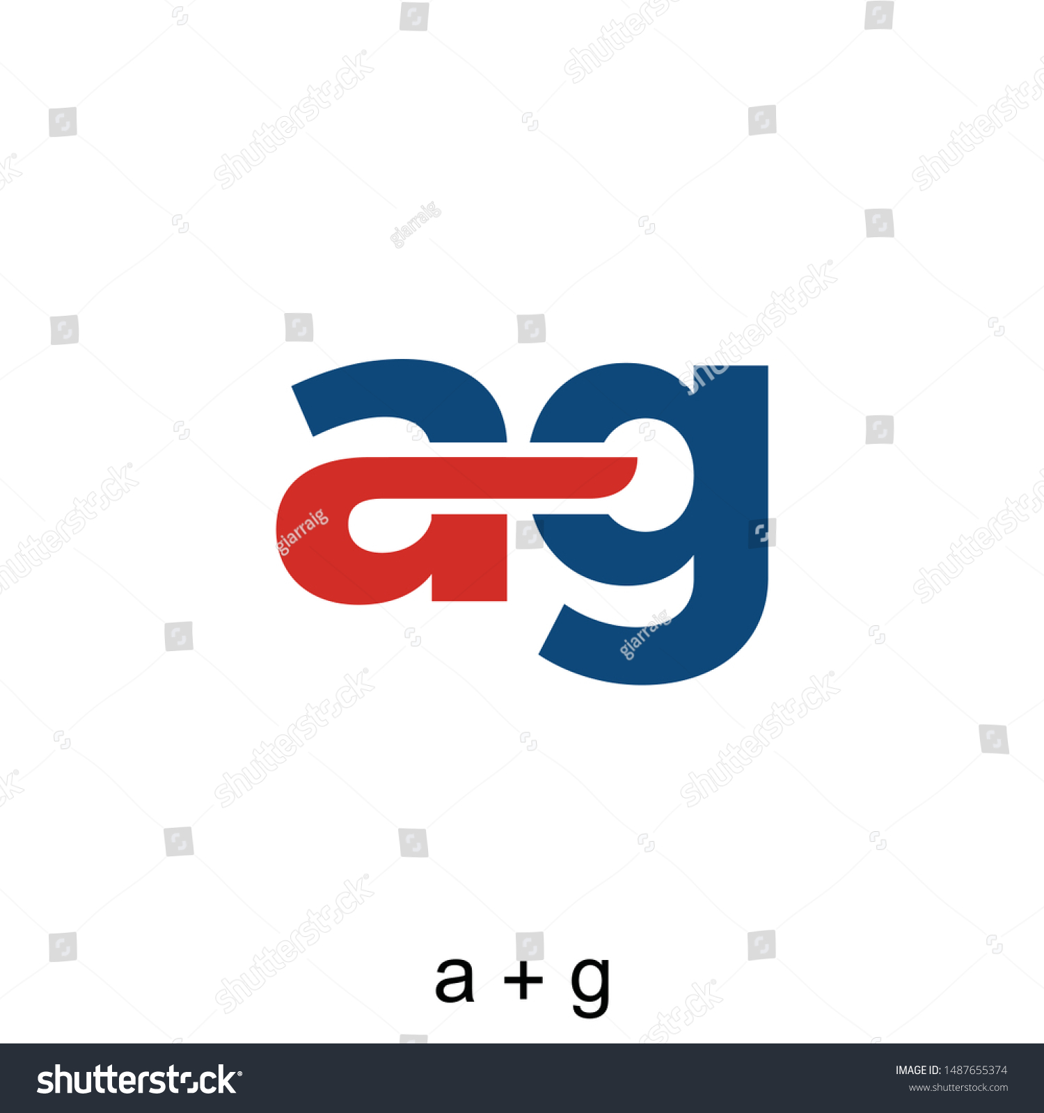 letter a and g concept ready to use - Royalty Free Stock Vector ...